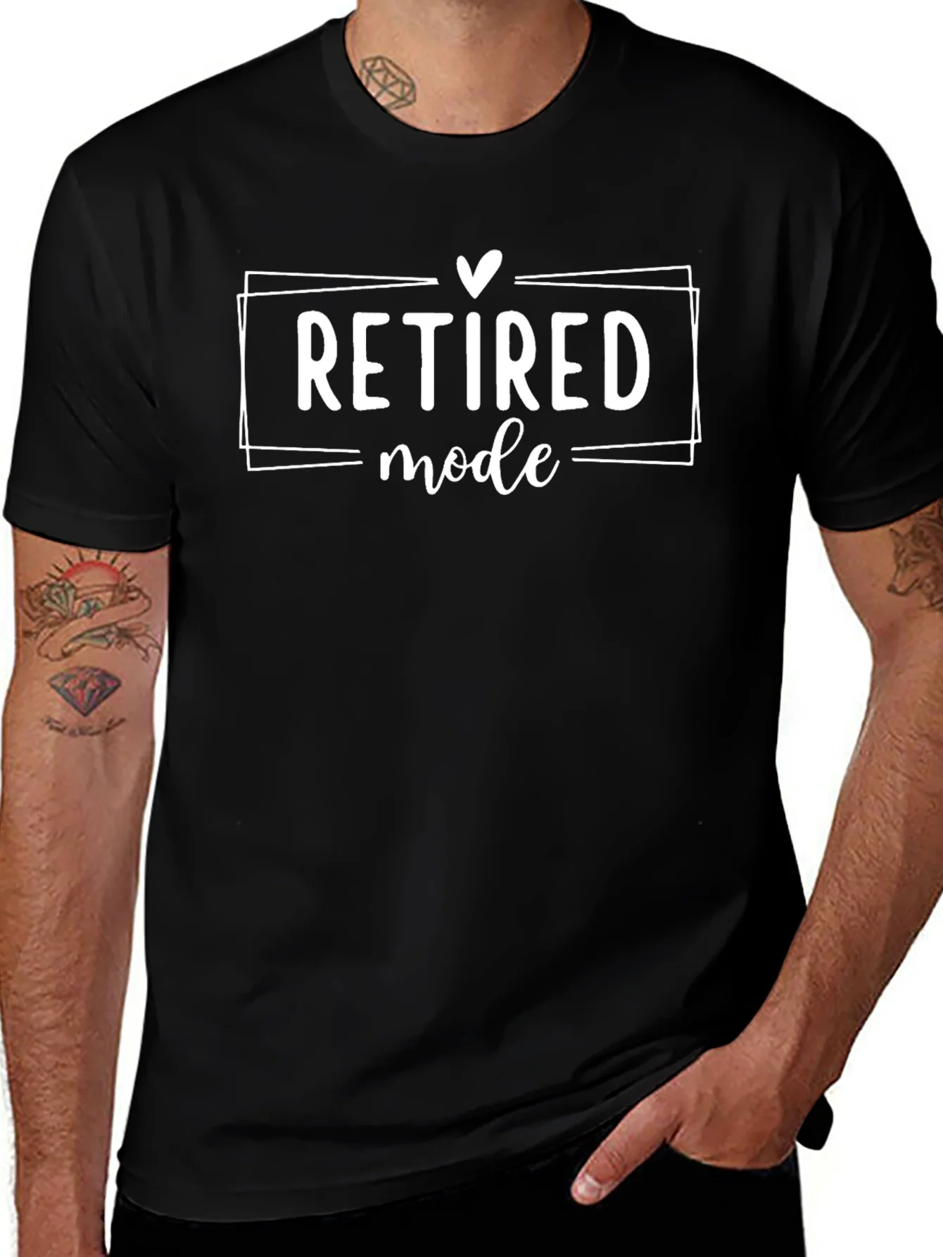 Retired Mode T-Shirt Funny Retirement Tee