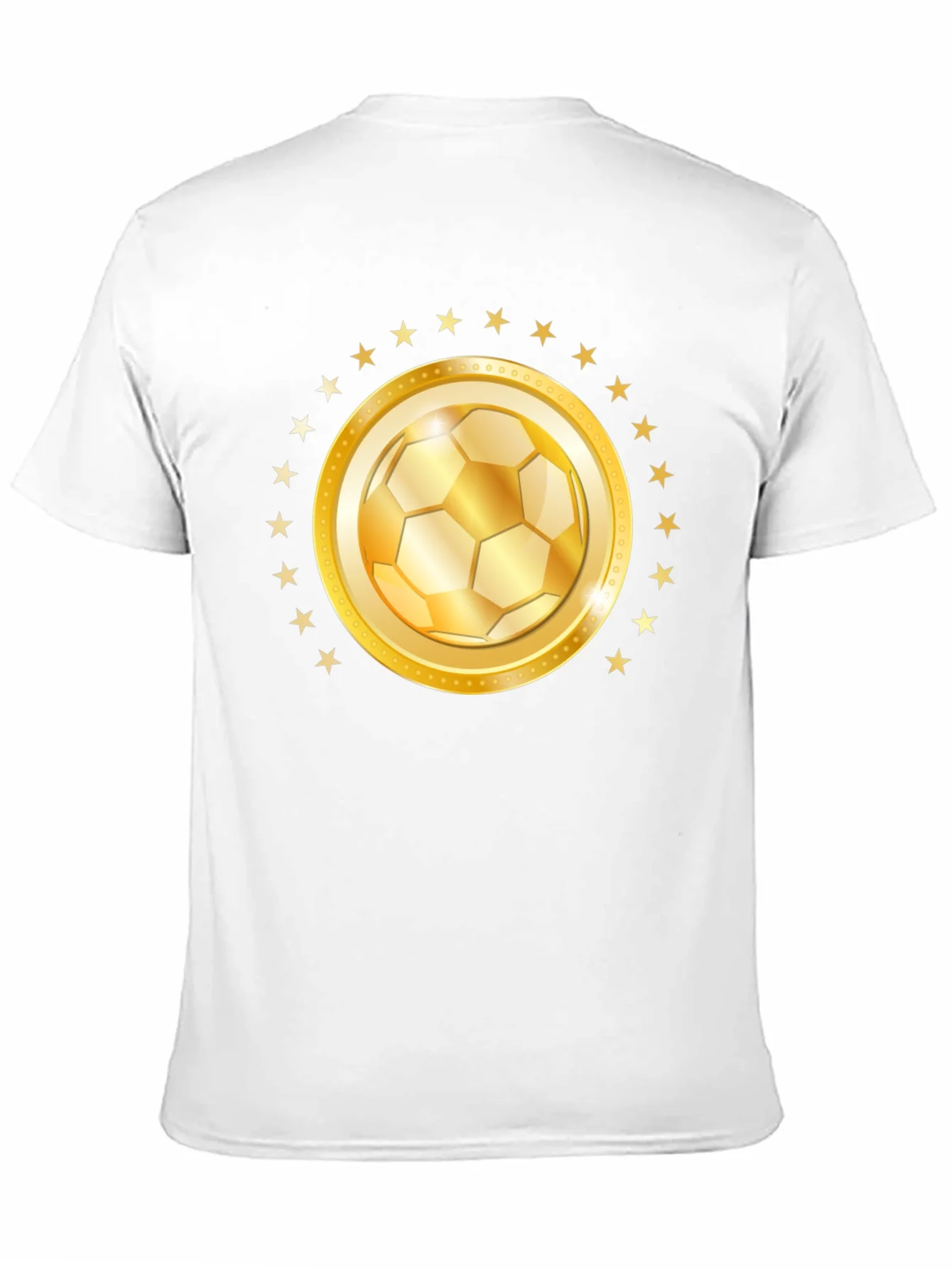 Golden Soccer Ball Star T-Shirt