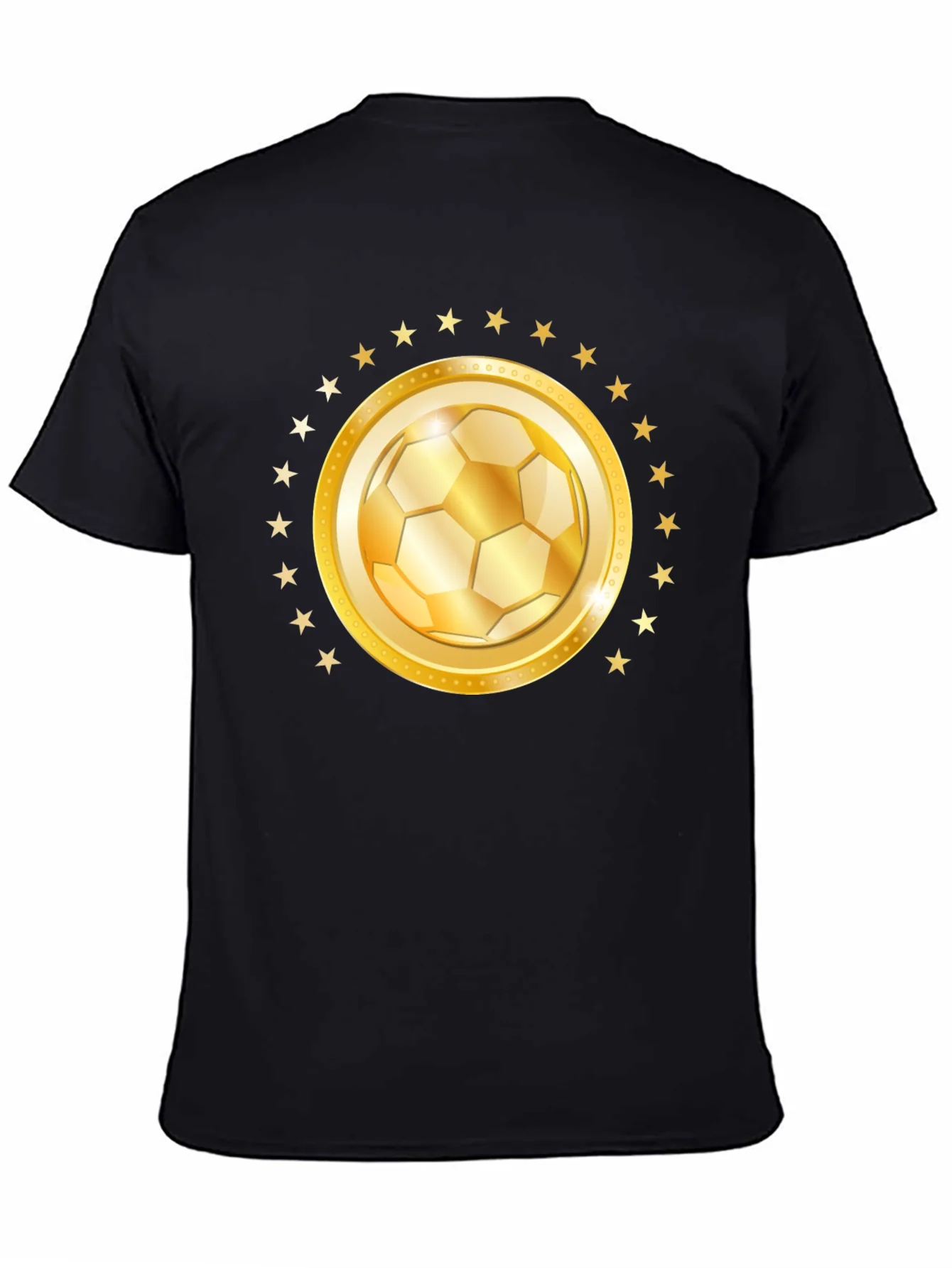 Golden Soccer Ball Star T-Shirt