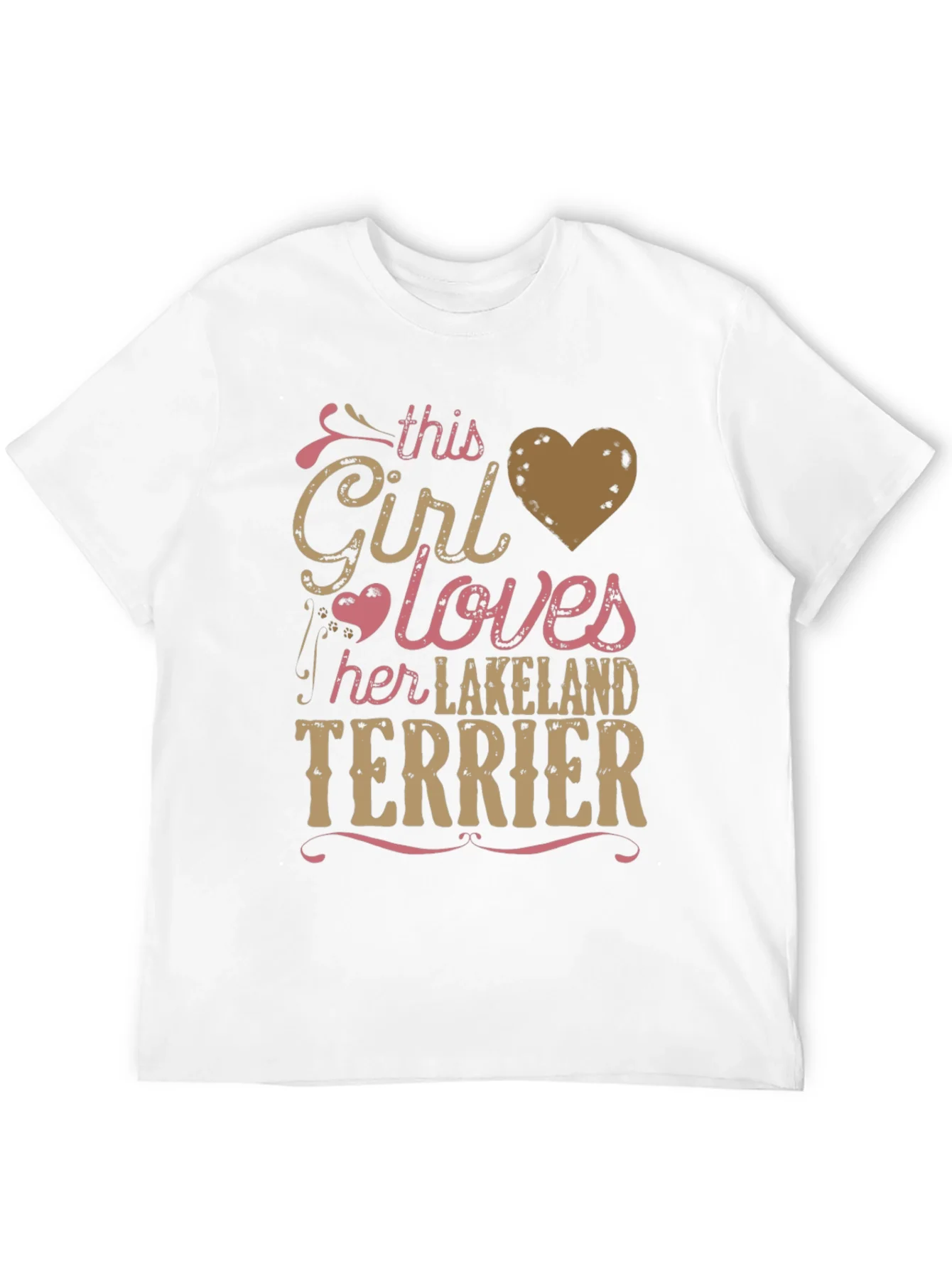 Girl Loves Lakeland Terrier Tee - Black