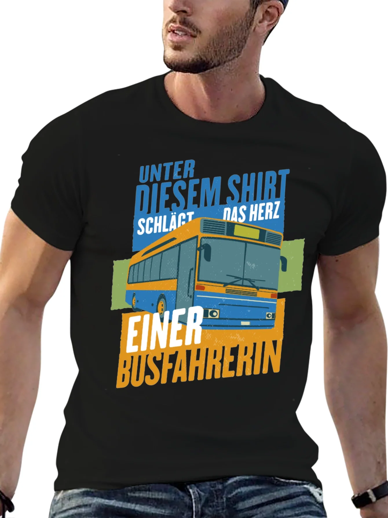 Bus Driver Heartbeat Graphic Tee - Unisex