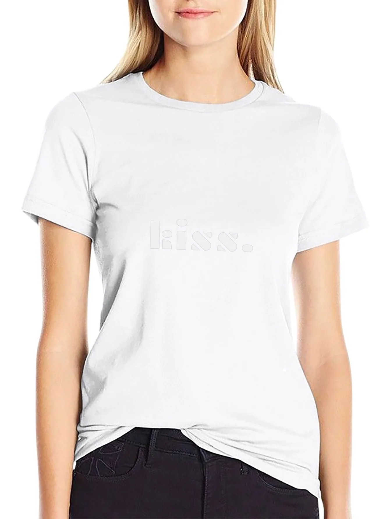 Kiss Graphic Black T-Shirt - Soft Cotton Blend