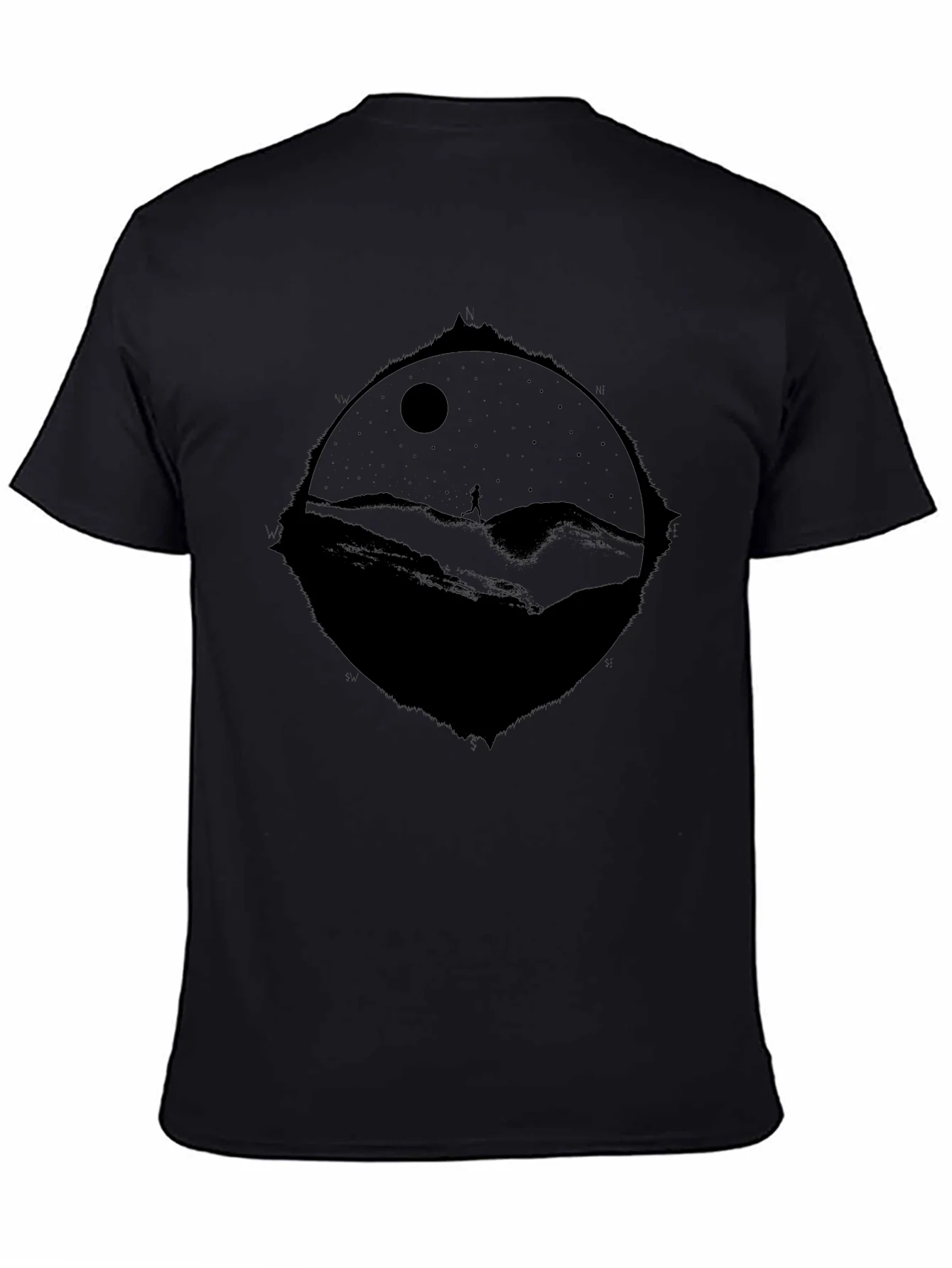 Nightscape Graphic T-Shirt - Black