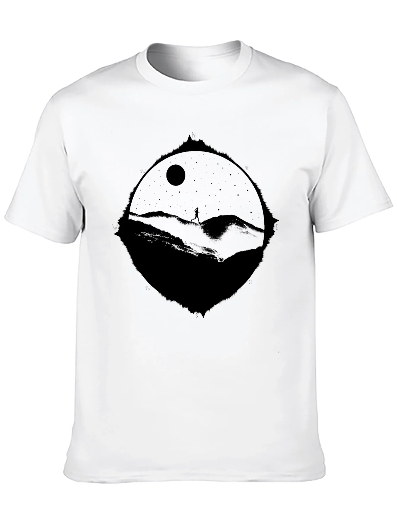 Nightscape Graphic T-Shirt - Black