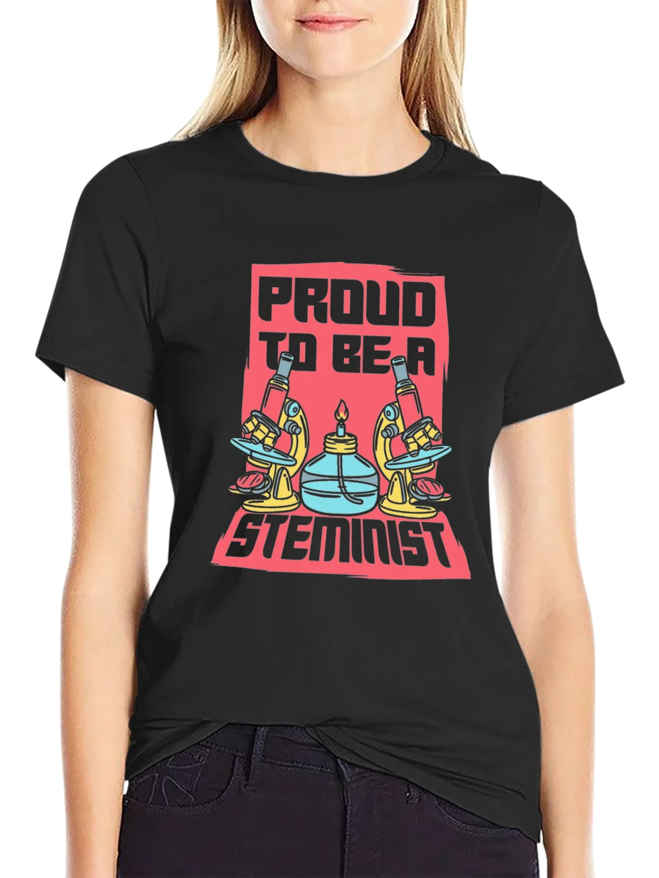 Proud STEMinist Graphic T-Shirt - Science Lover Tee