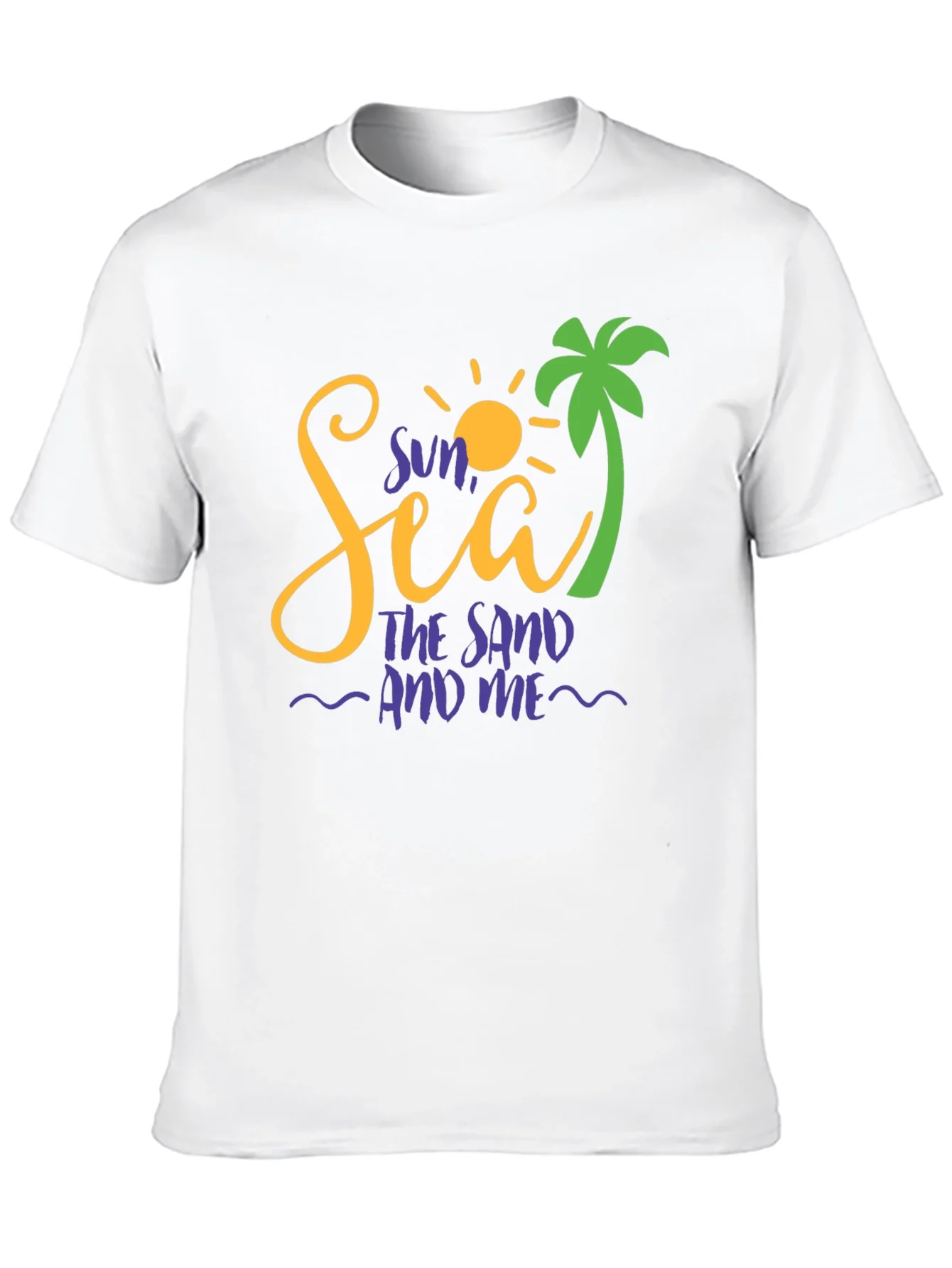 Sun Sea Sand Graphic Tee - Beach Vacation Shirt