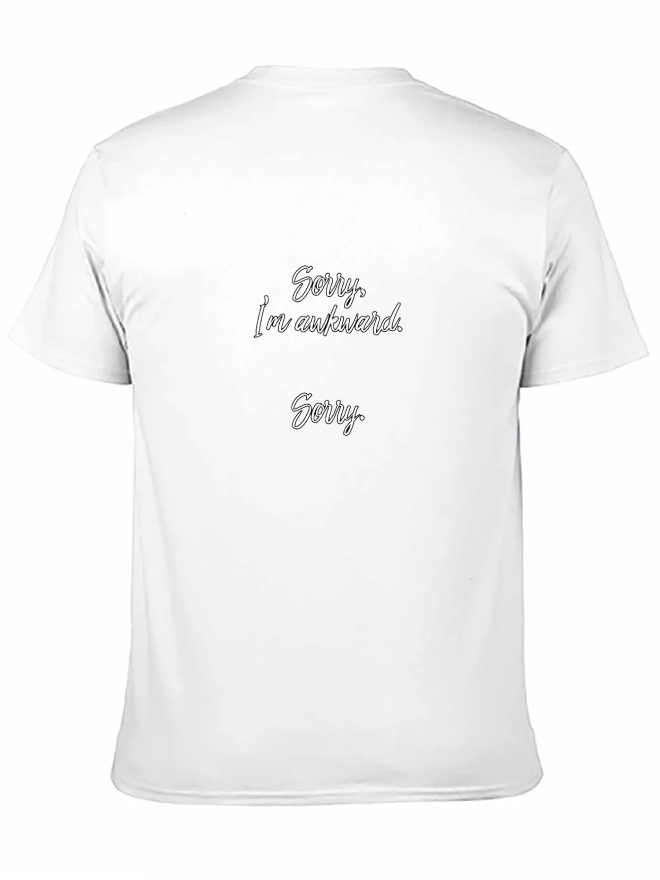 Awkward Apology Black Cotton Tee