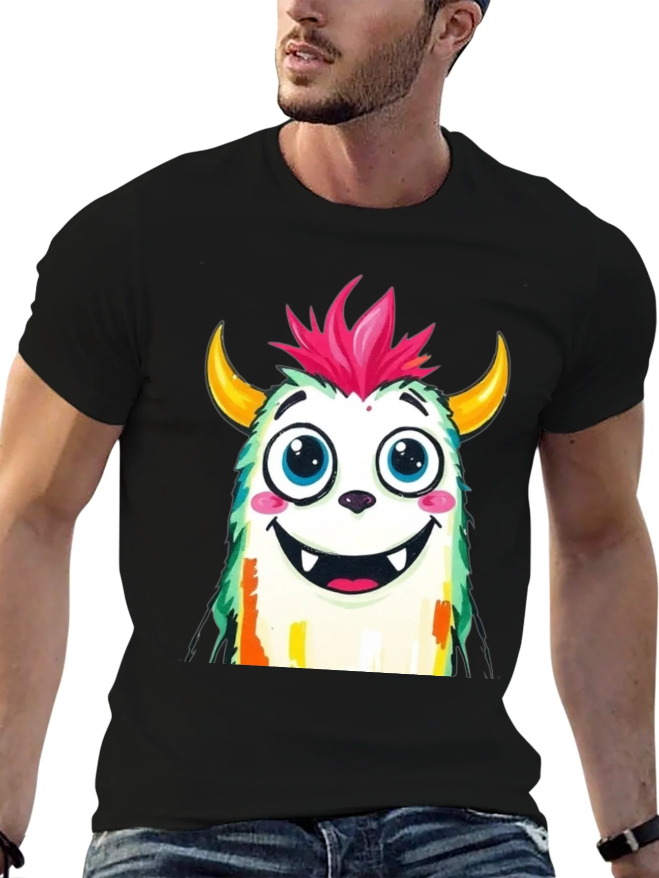 Monster Graphic T-Shirt - Fun Cartoon Tee