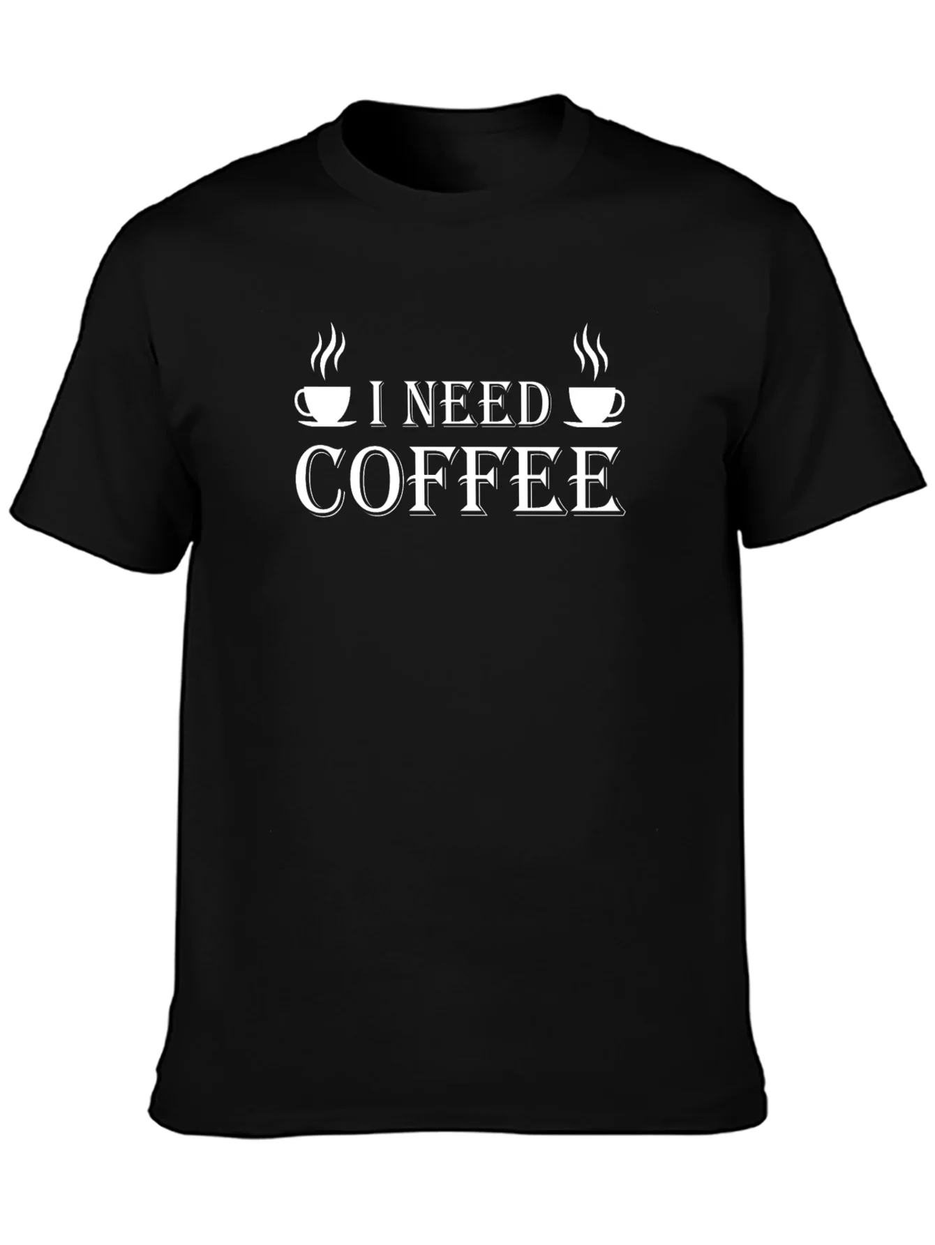 I Need Coffee Graphic T-Shirt -  Coffee Lover Tee