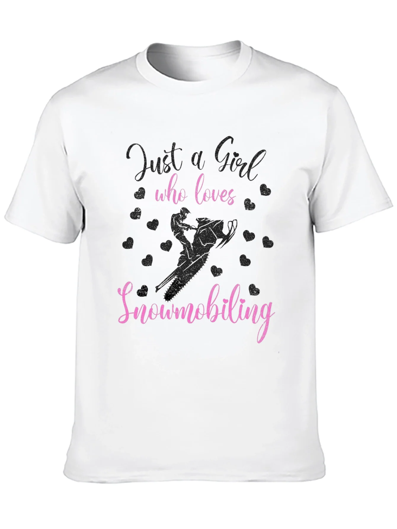 Just A Girl Who Loves Snowmobiling T-Shirt