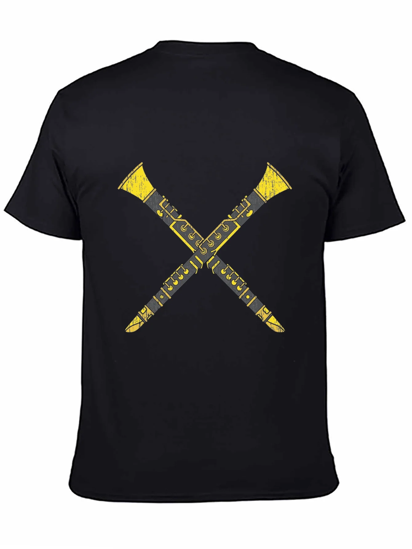Crossed Clarinets Graphic Tee - Musicians T-Shirt