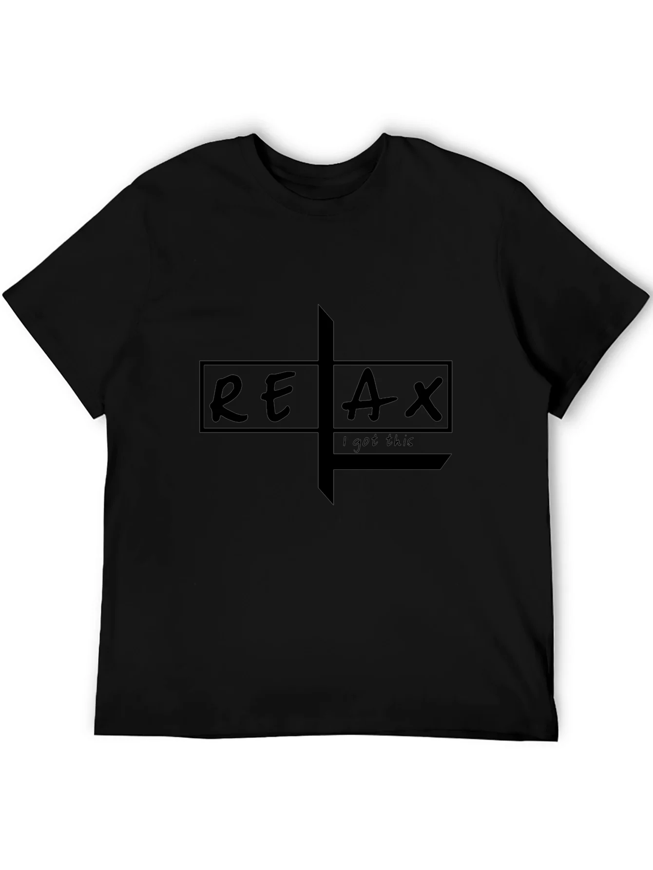 Relax Graphic Tee - Mens Black T-Shirt