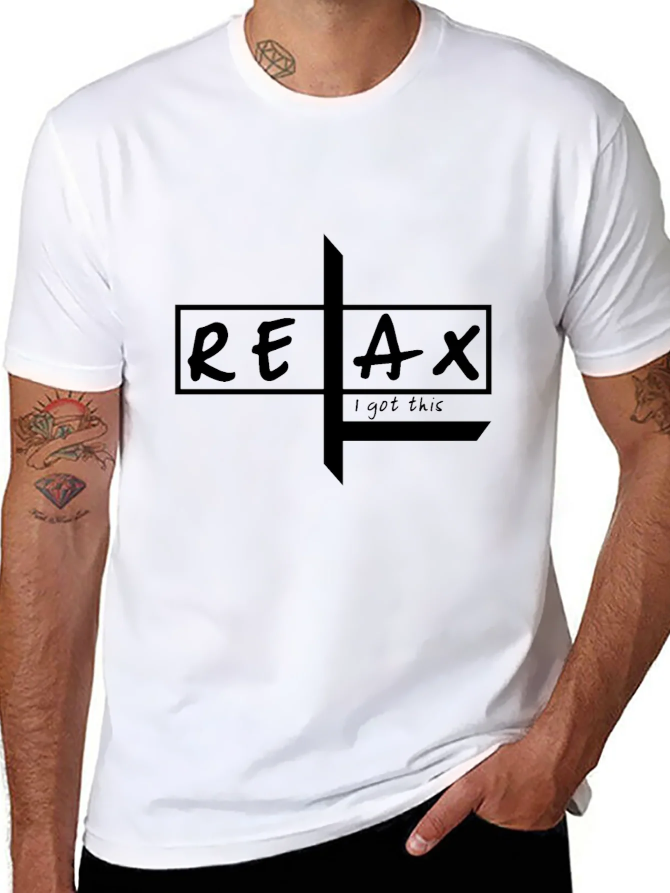 Relax Graphic Tee - Mens Black T-Shirt