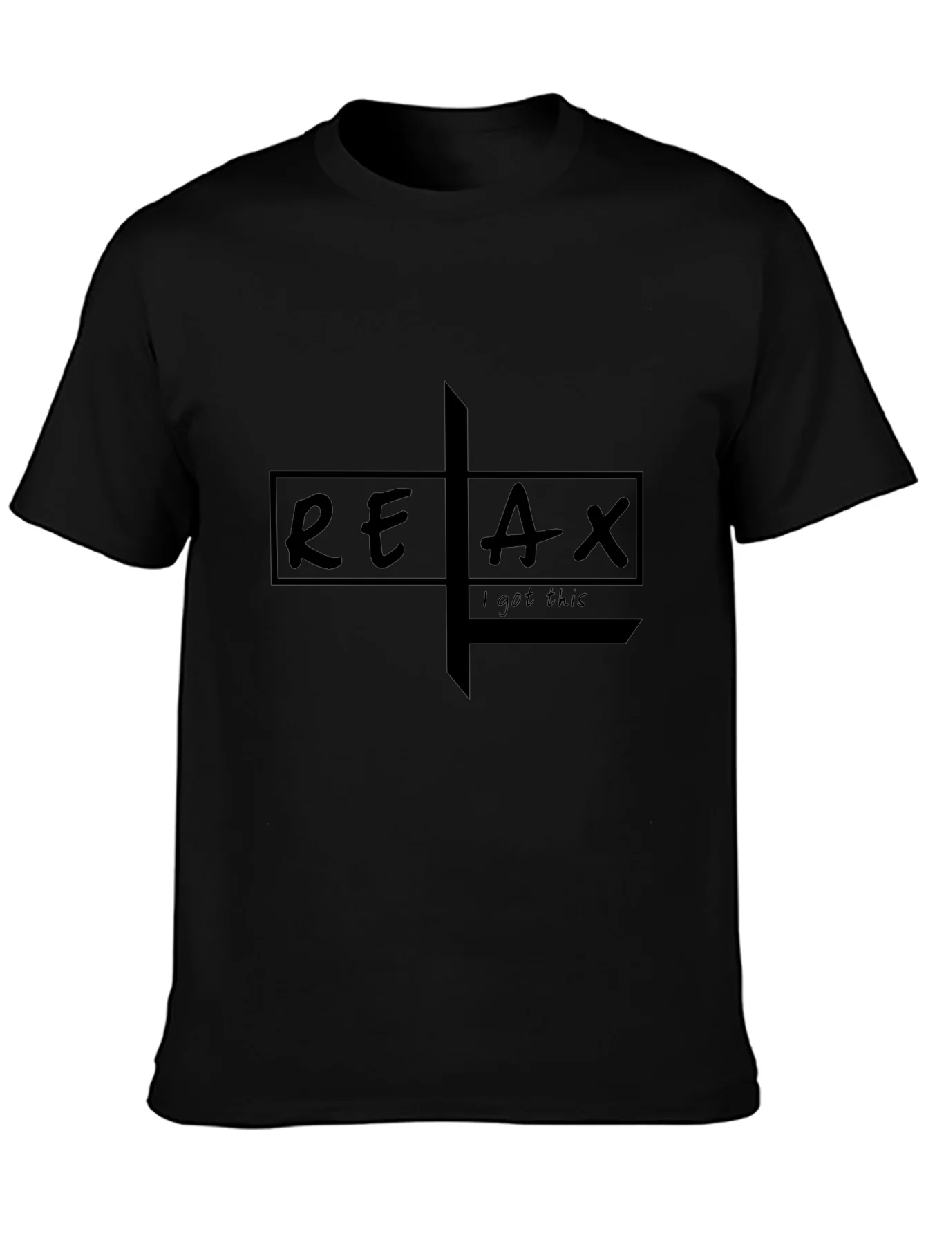 Relax Graphic Tee - Mens Black T-Shirt