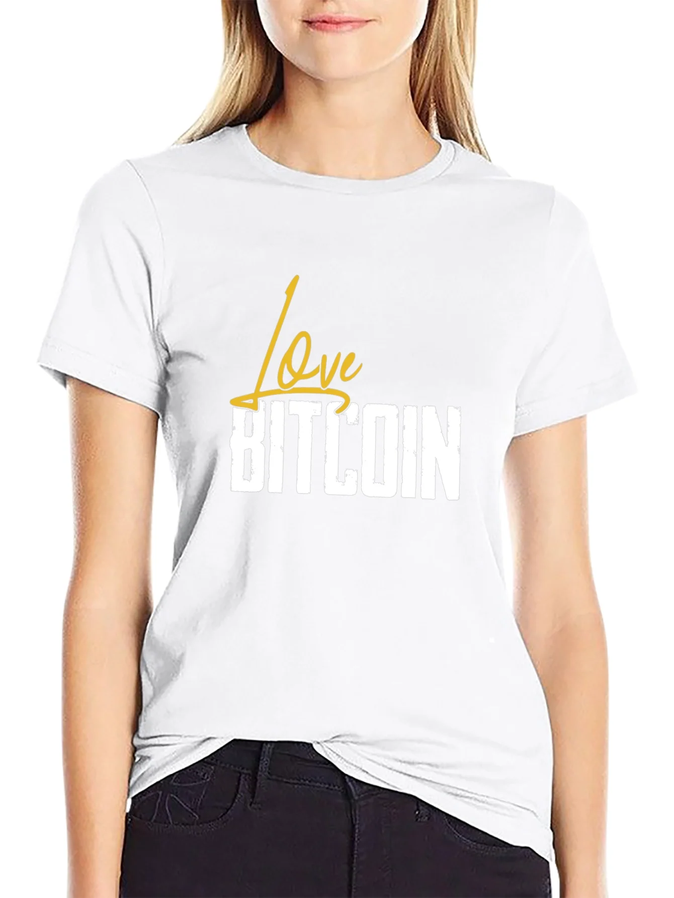 Love Bitcoin Black T-Shirt - Crypto Fan Apparel