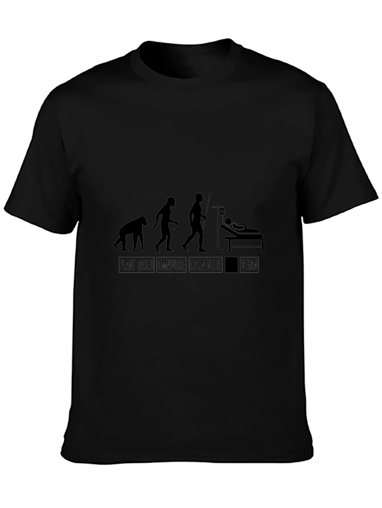 Vegan Evolution Black T-Shirt