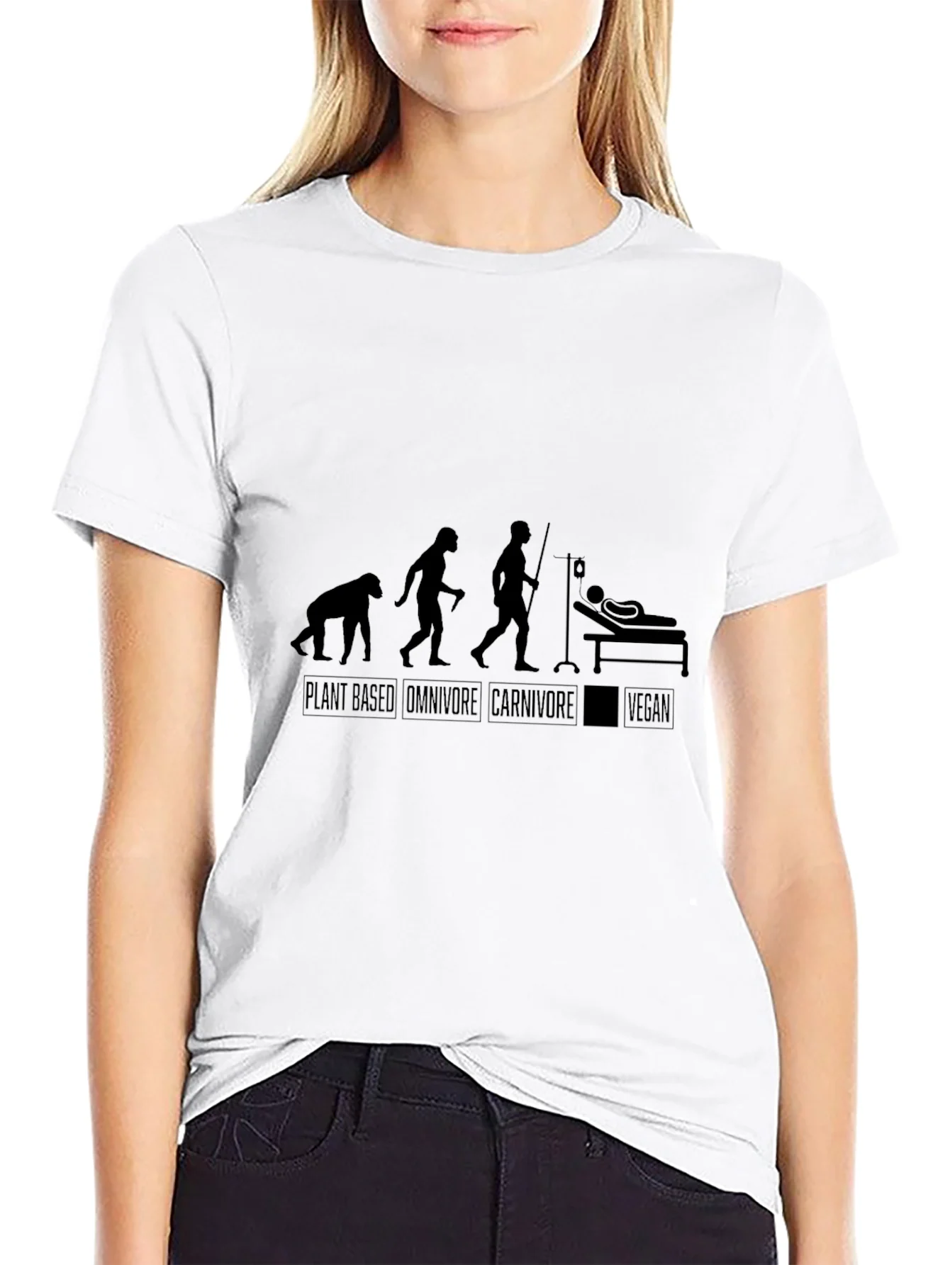 Vegan Evolution Black T-Shirt