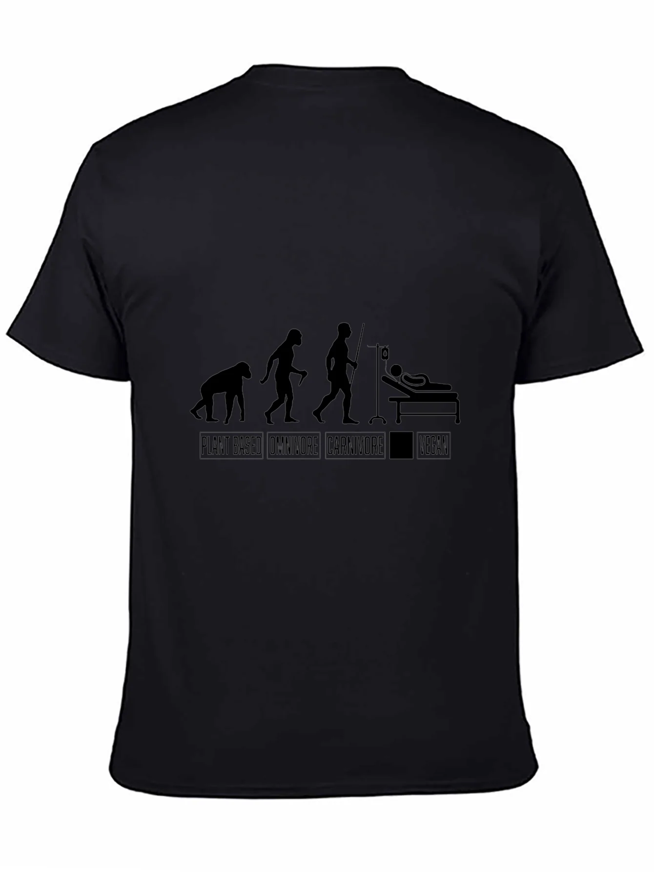 Vegan Evolution Black T-Shirt