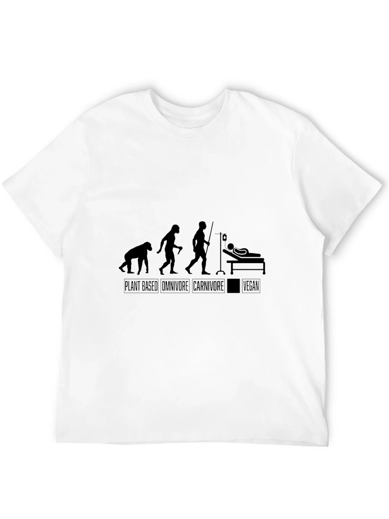 Vegan Evolution Black T-Shirt