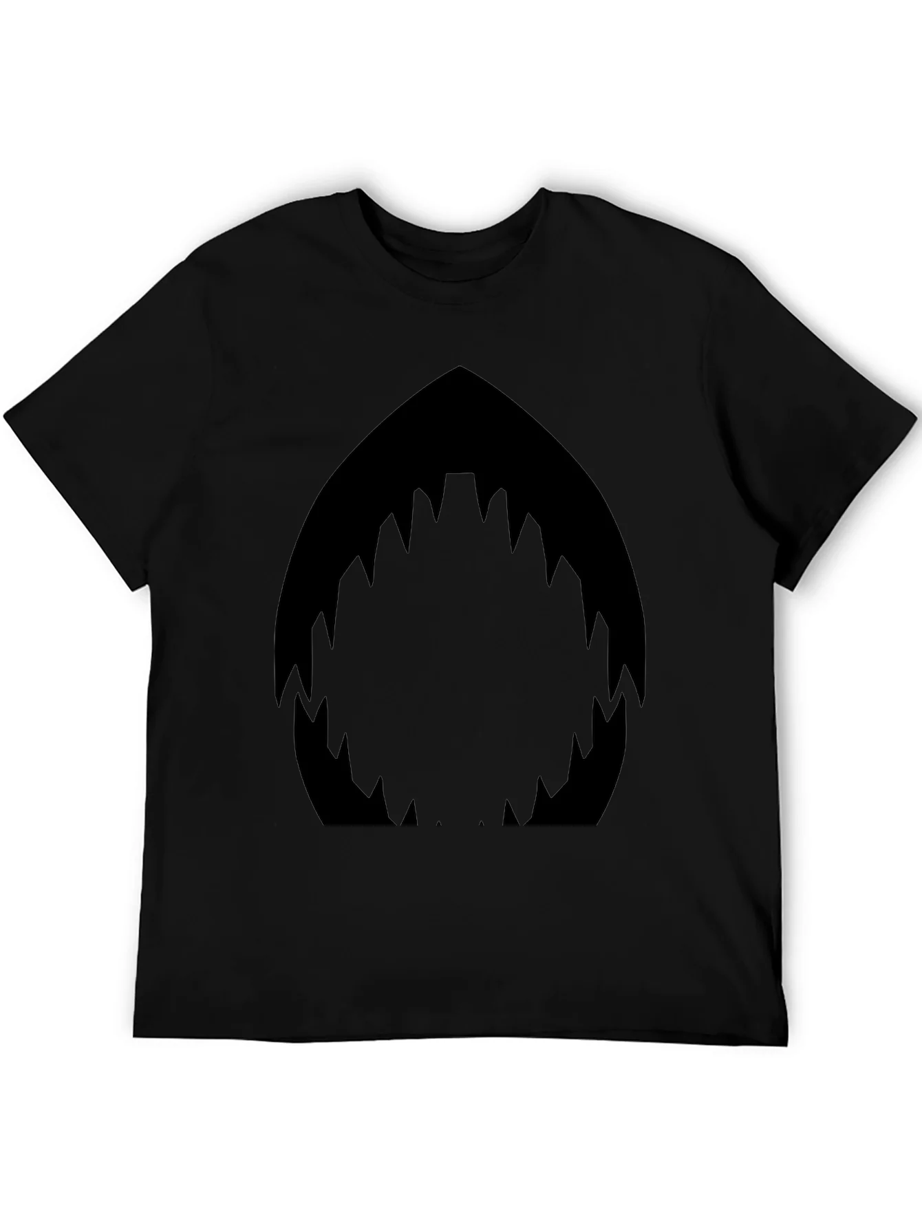 Shark Mouth Graphic Black T-Shirt - Mens Fashion