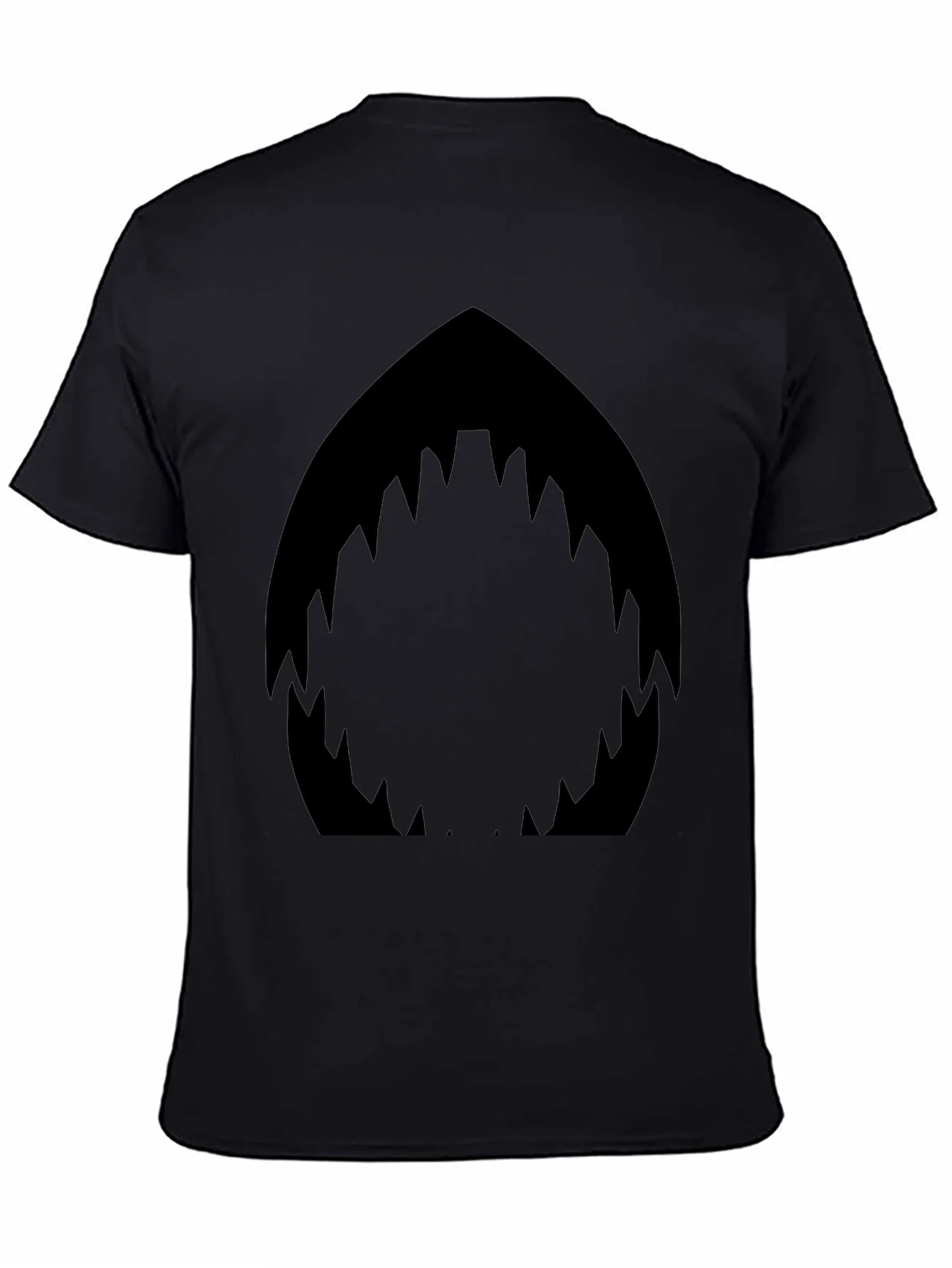 Shark Mouth Graphic Black T-Shirt - Mens Fashion