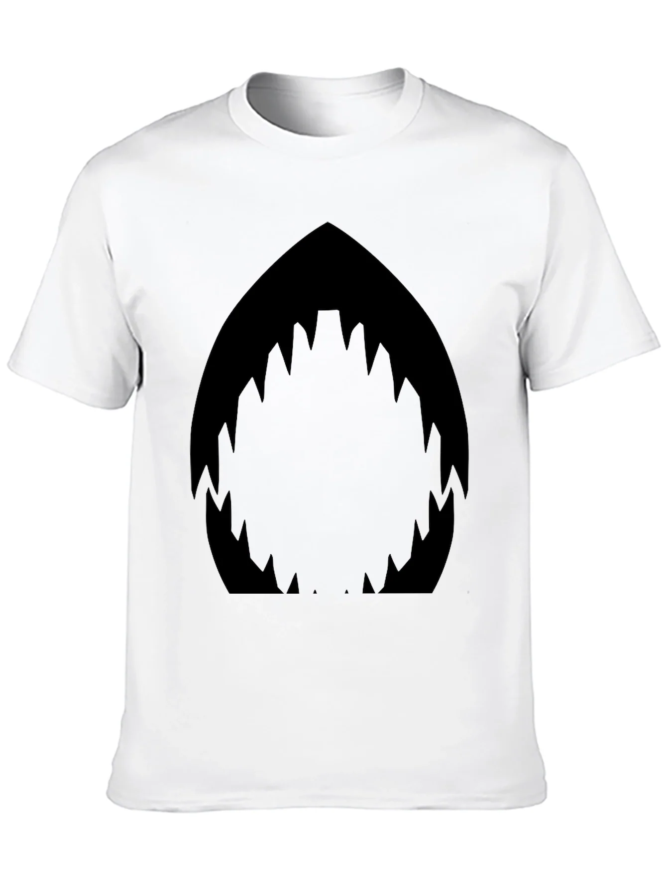 Shark Mouth Graphic Black T-Shirt - Mens Fashion