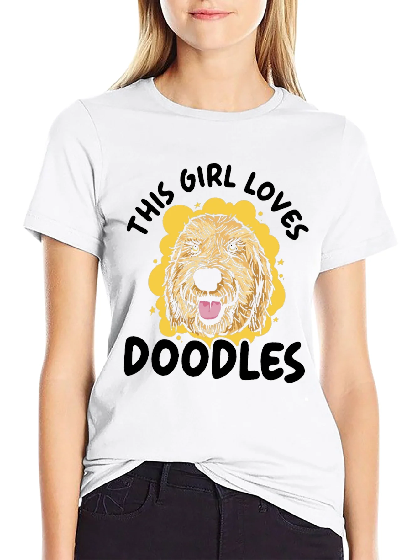 This Girl Loves Doodles T-Shirt Cute Dog Tee