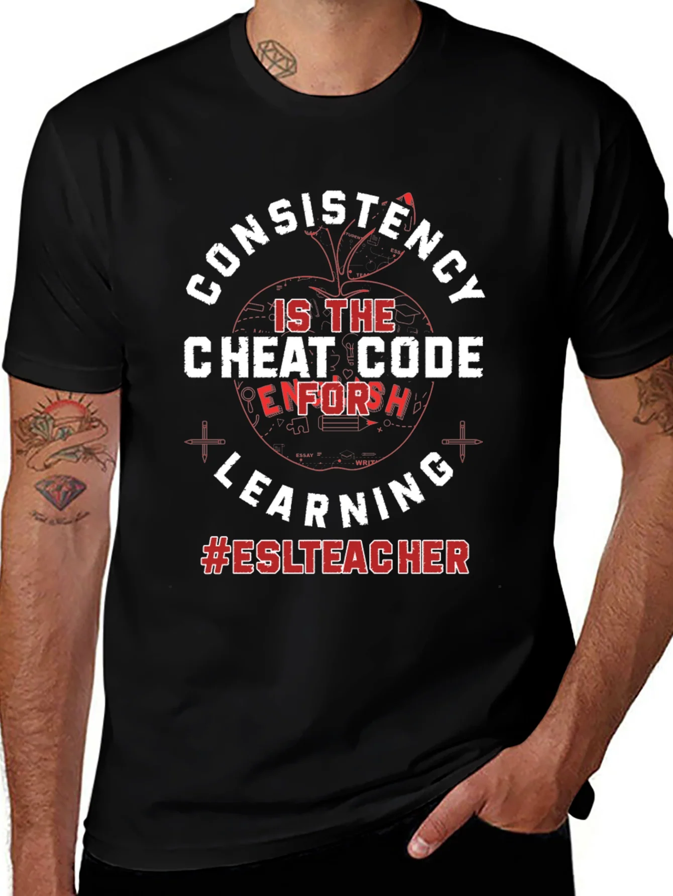 Consistency Cheat Code ESL Teacher T-Shirt