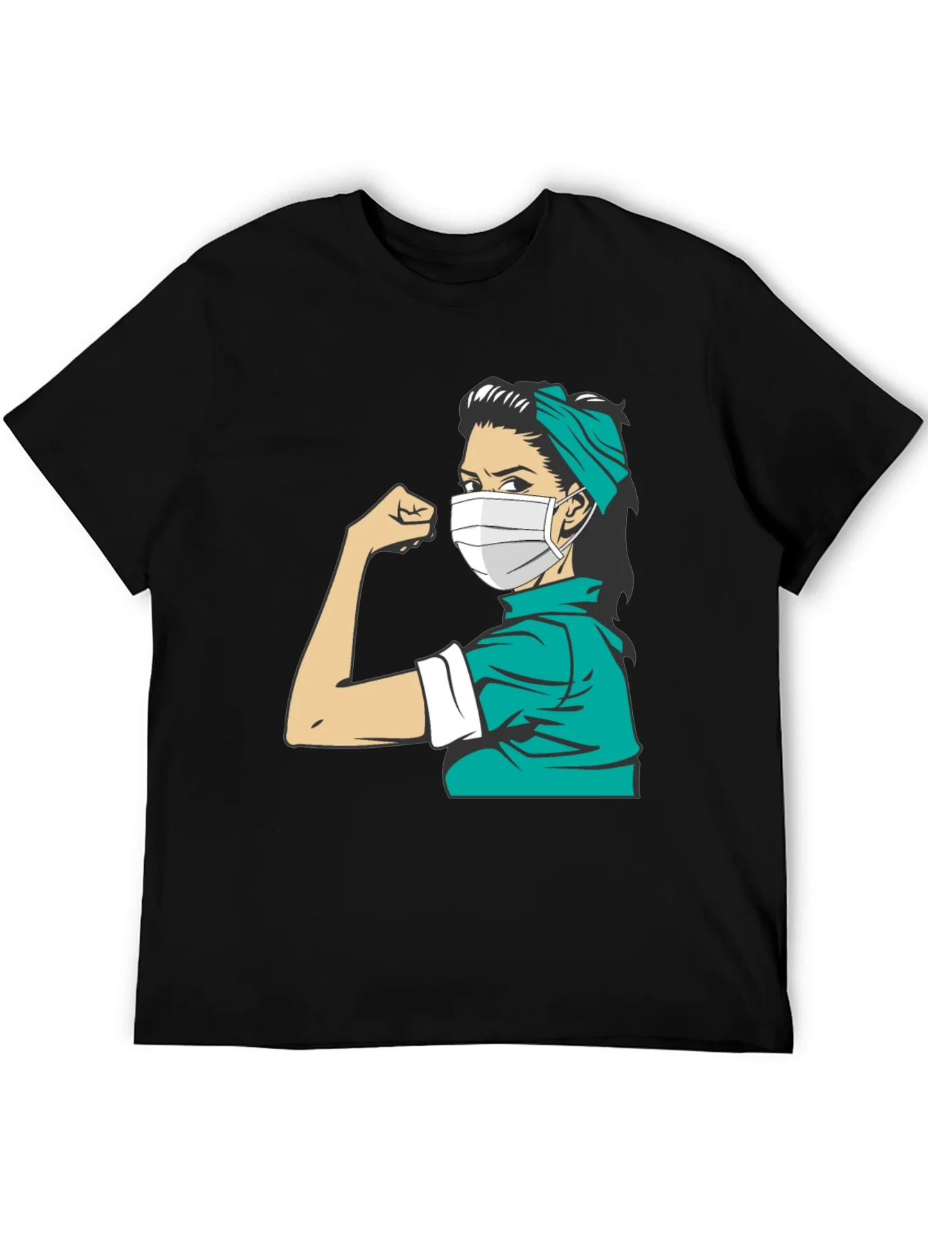 Empowered Nurse T-Shirt - Rosie Riveter Style