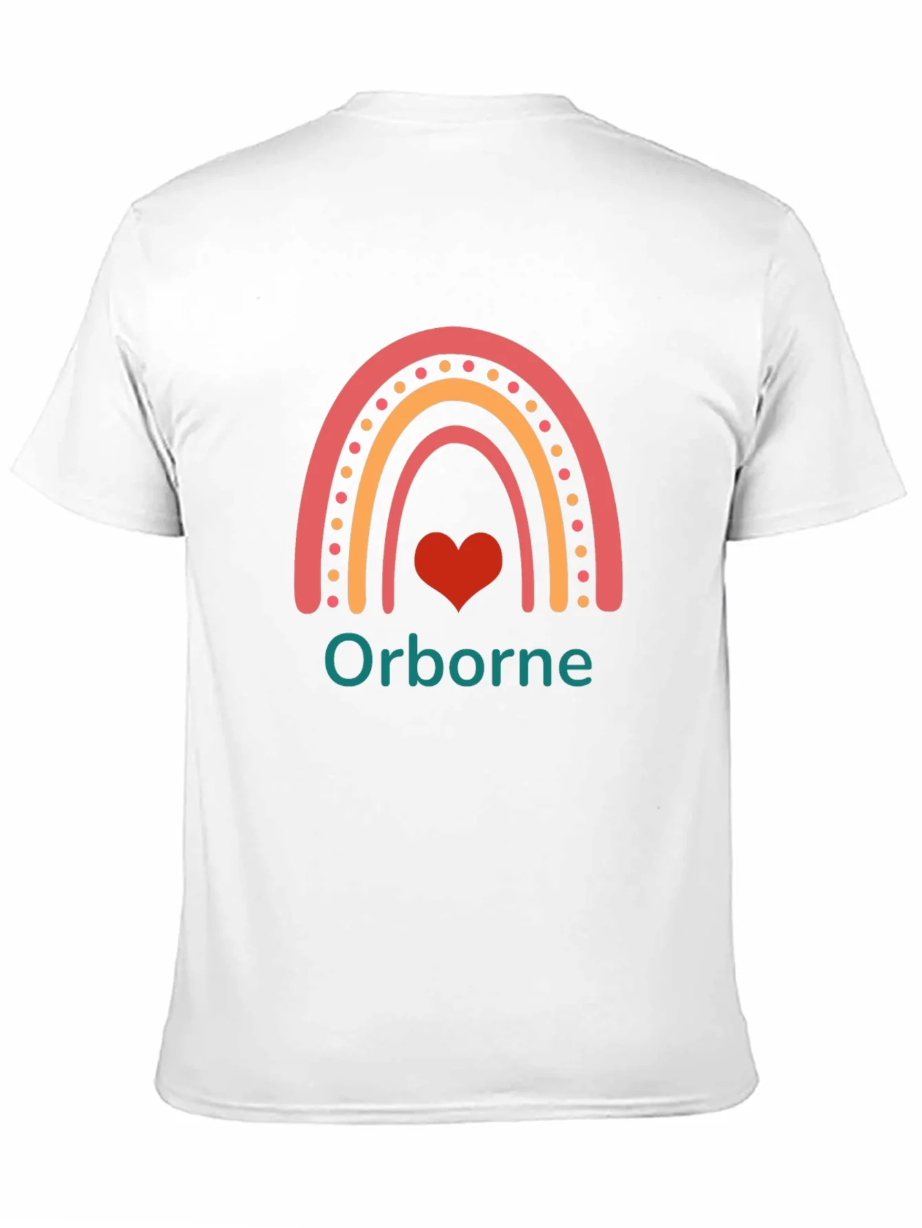 Orborne Rainbow Heart T-Shirt - Black