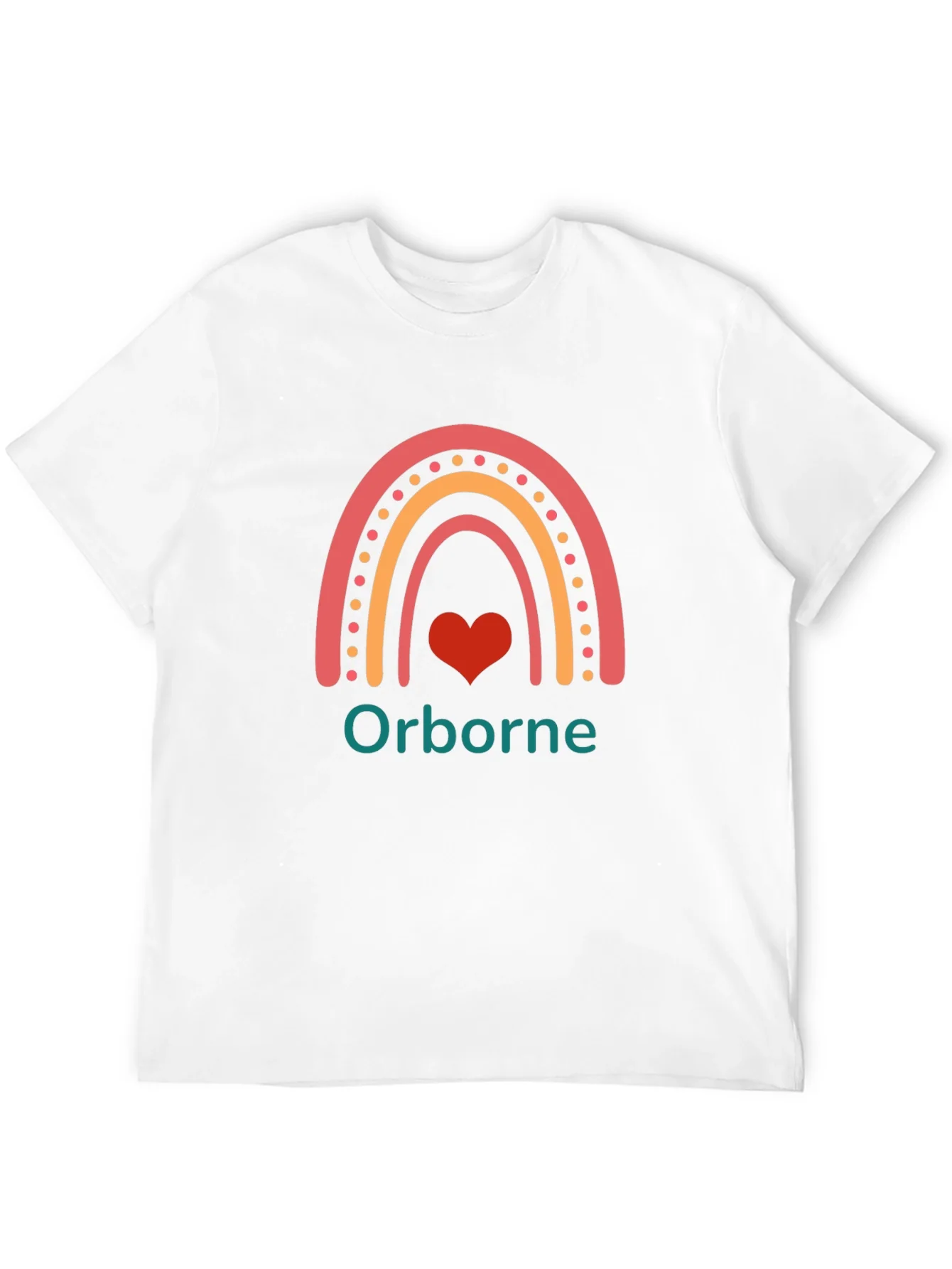 Orborne Rainbow Heart T-Shirt - Black