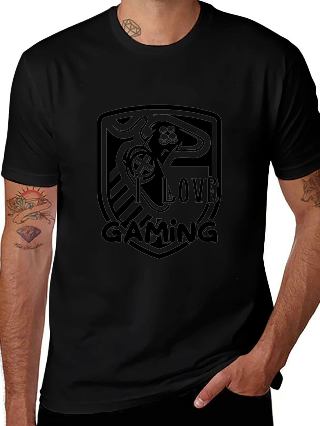 I Love Gaming Black T-Shirt