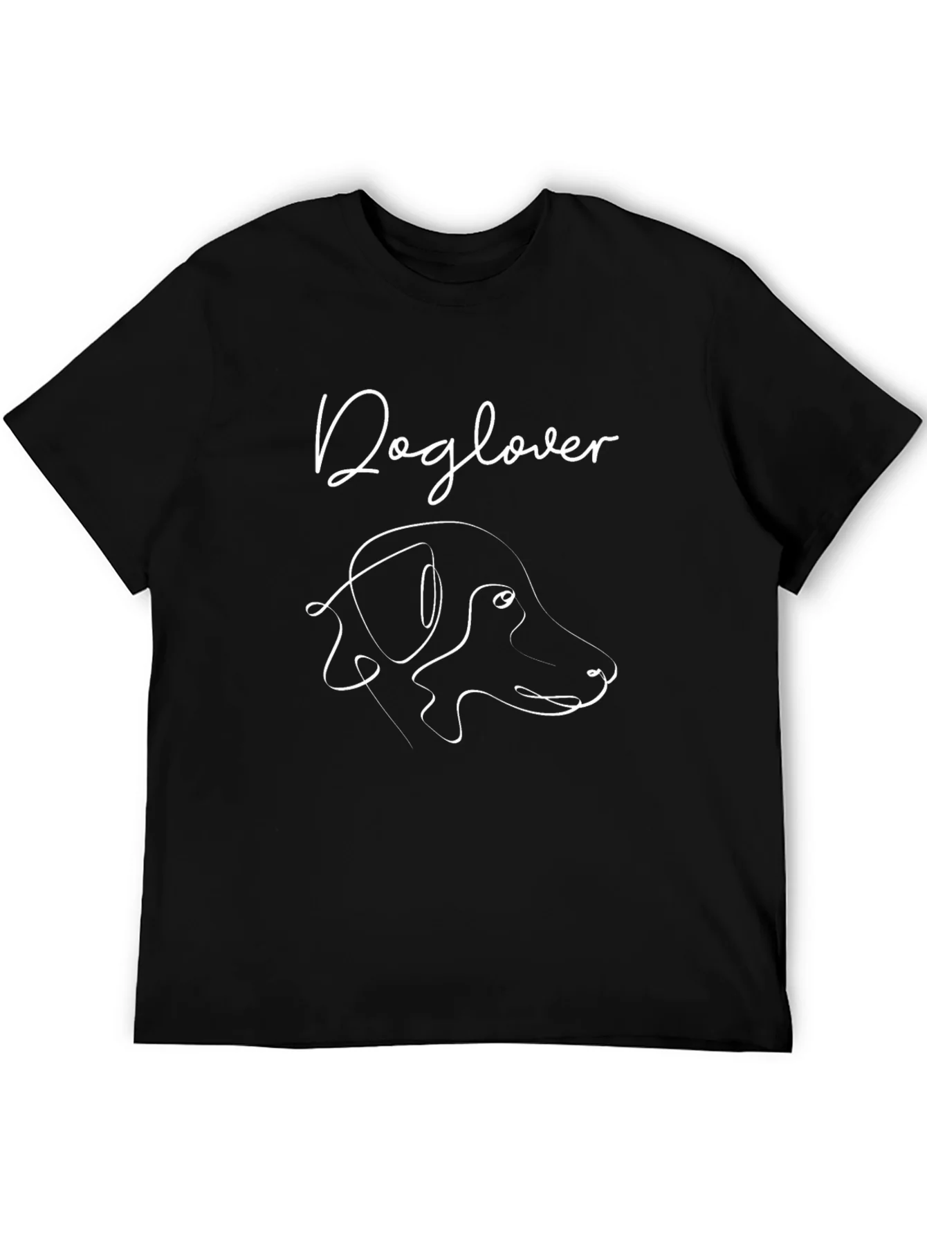 Dog Lover T-Shirt - Minimalist Canine Design