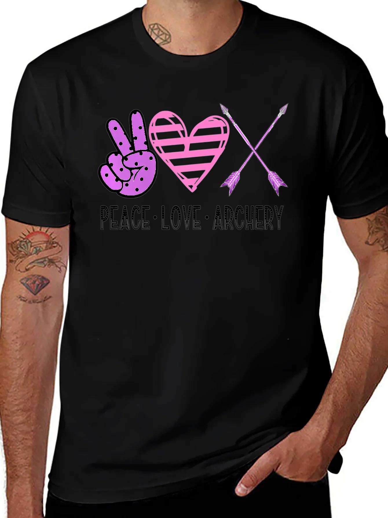 Peace Love Archery Graphic Tee