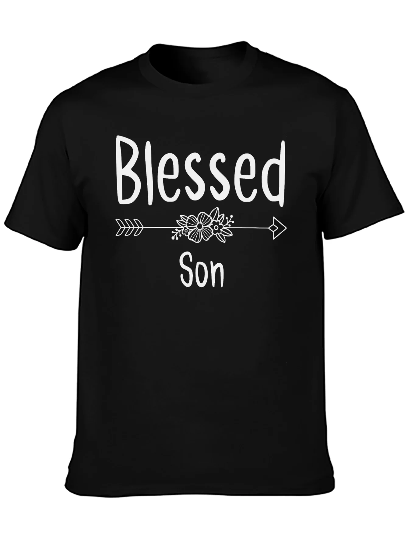 Blessed Son T-Shirt Arrow Floral Design
