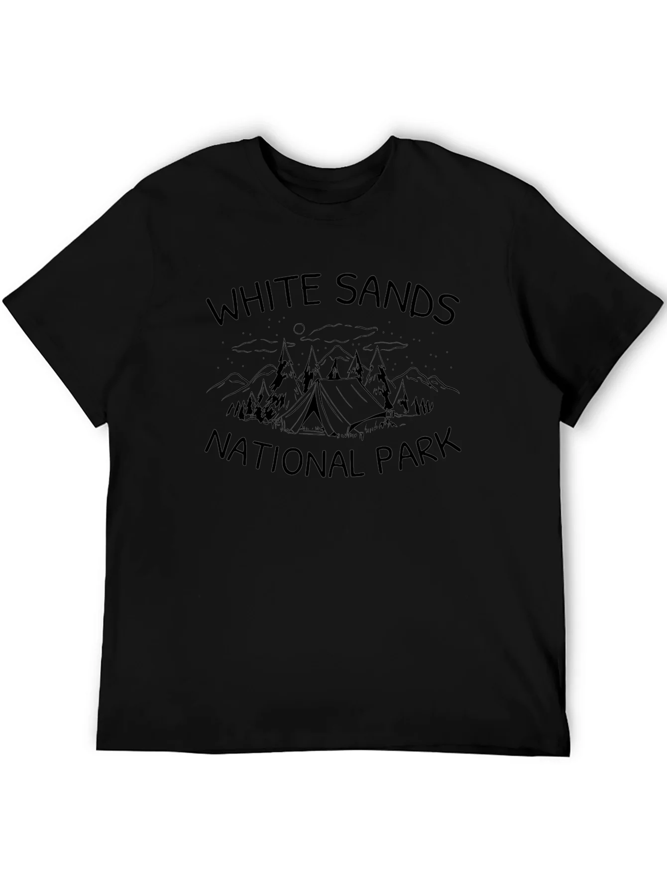 White Sands National Park Black T-Shirt