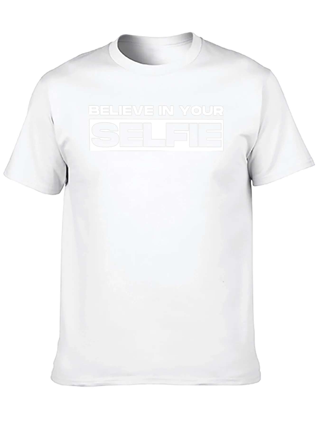 Believe In Your Selfie Graphic T-Shirt