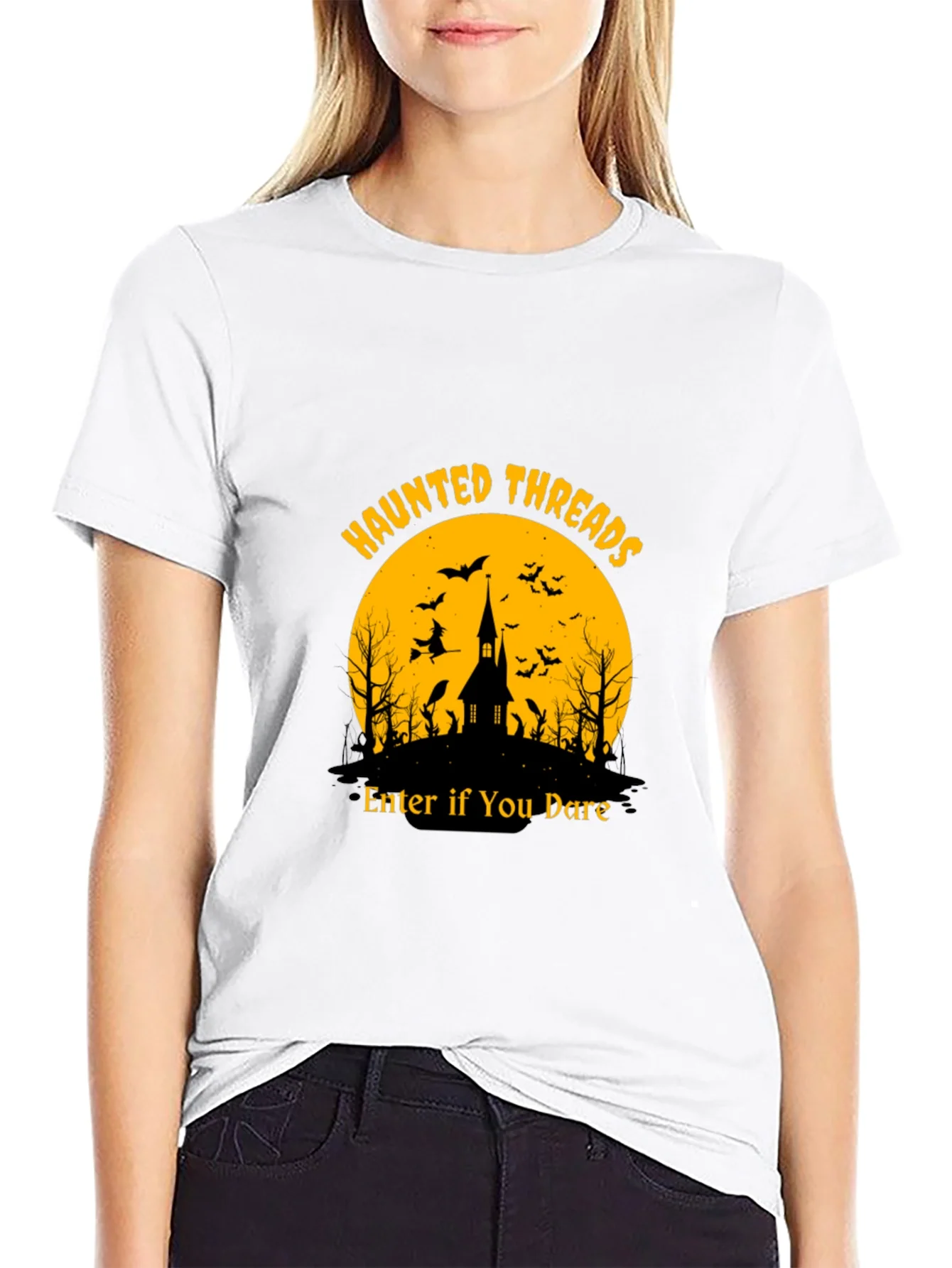 Haunted Threads Halloween T-Shirt