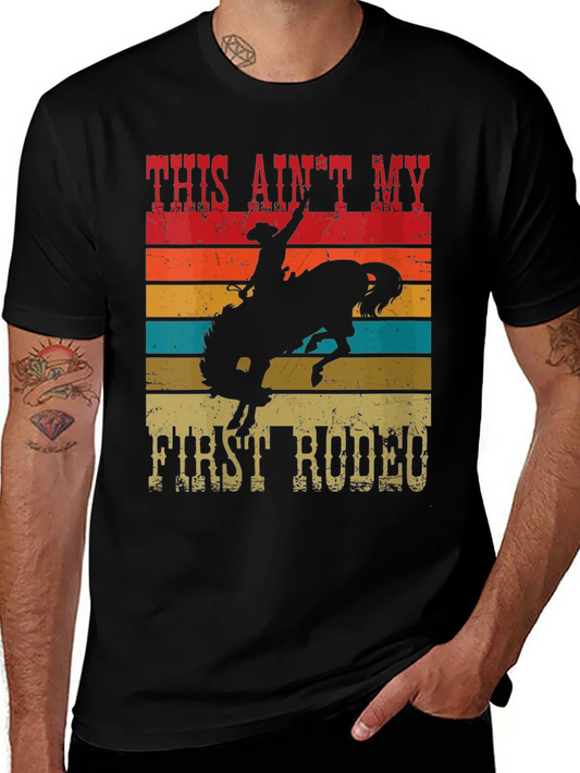 Cowboy Rodeo Graphic Tee - This Aint My First Rodeo
