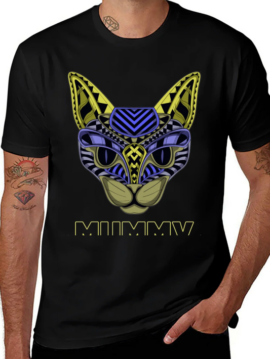 Abstract Mummy Cat T-Shirt