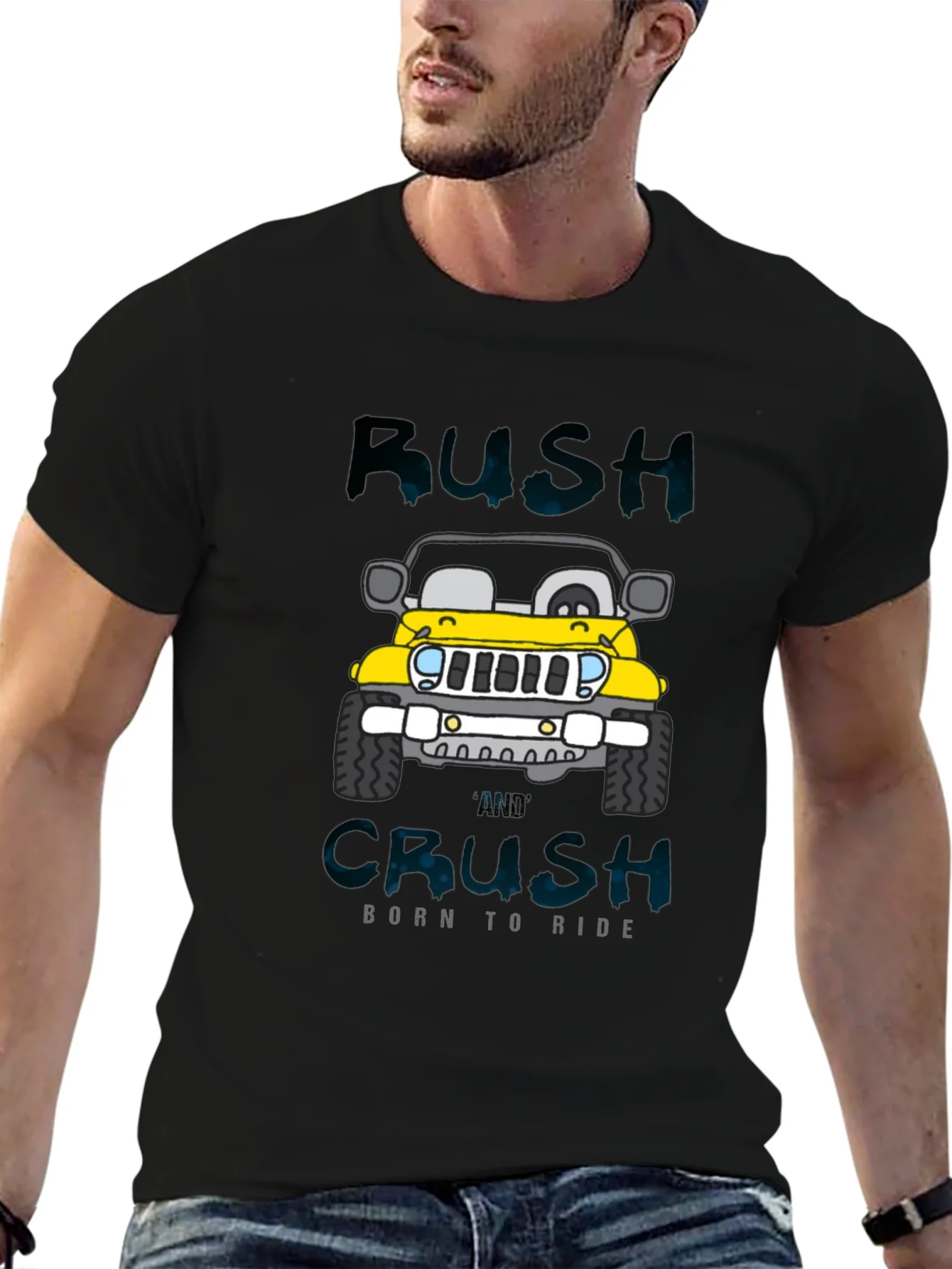 Rush and Crush Born to Ride Graphic T-Shirt