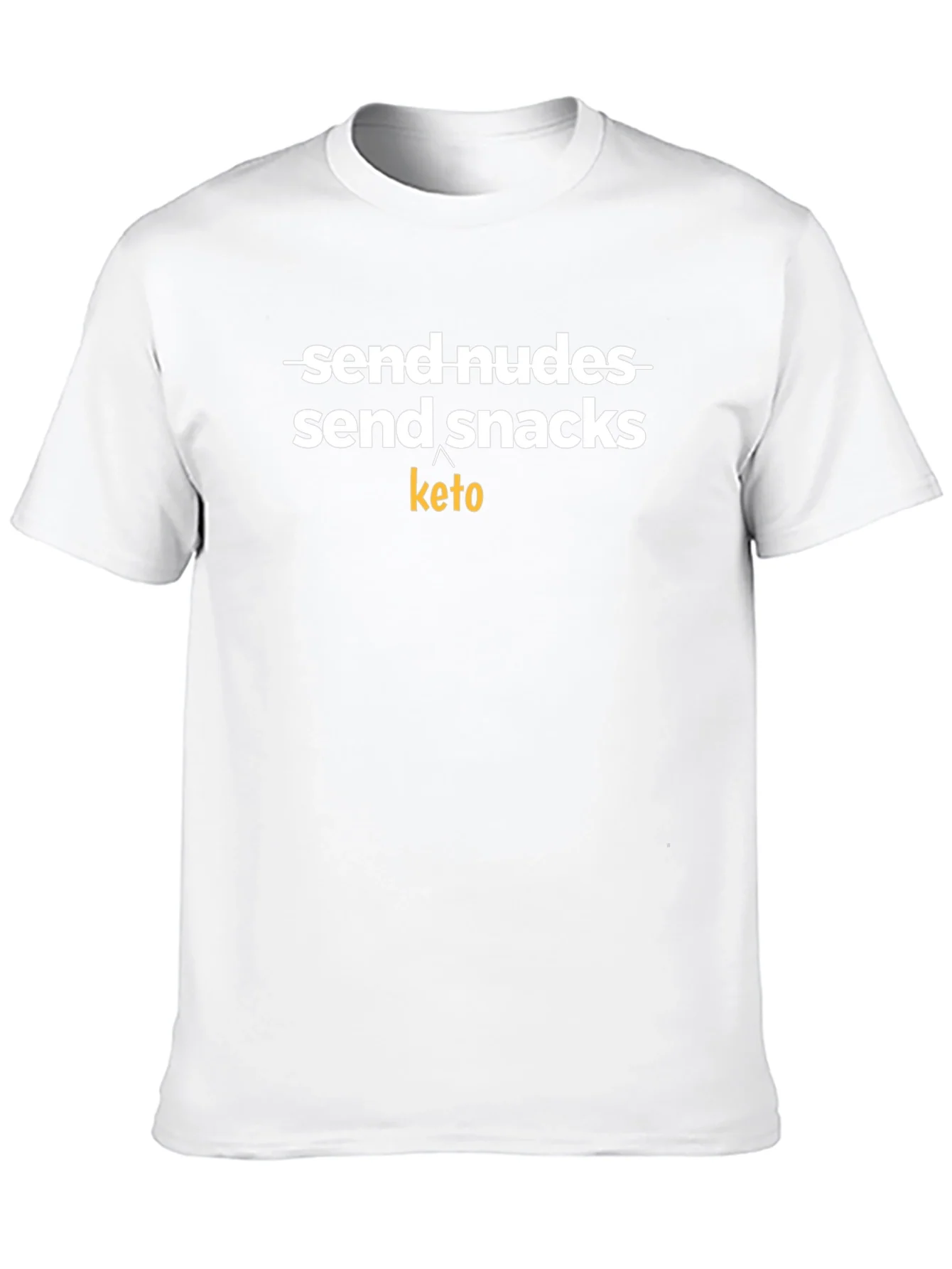Send Snacks Keto T-Shirt - Black Novelty Tee
