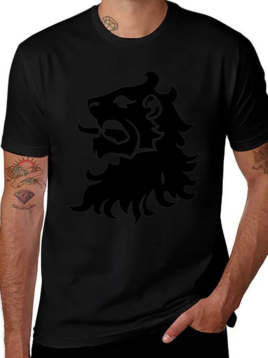Black Lion Graphic T-Shirt - Bold Design