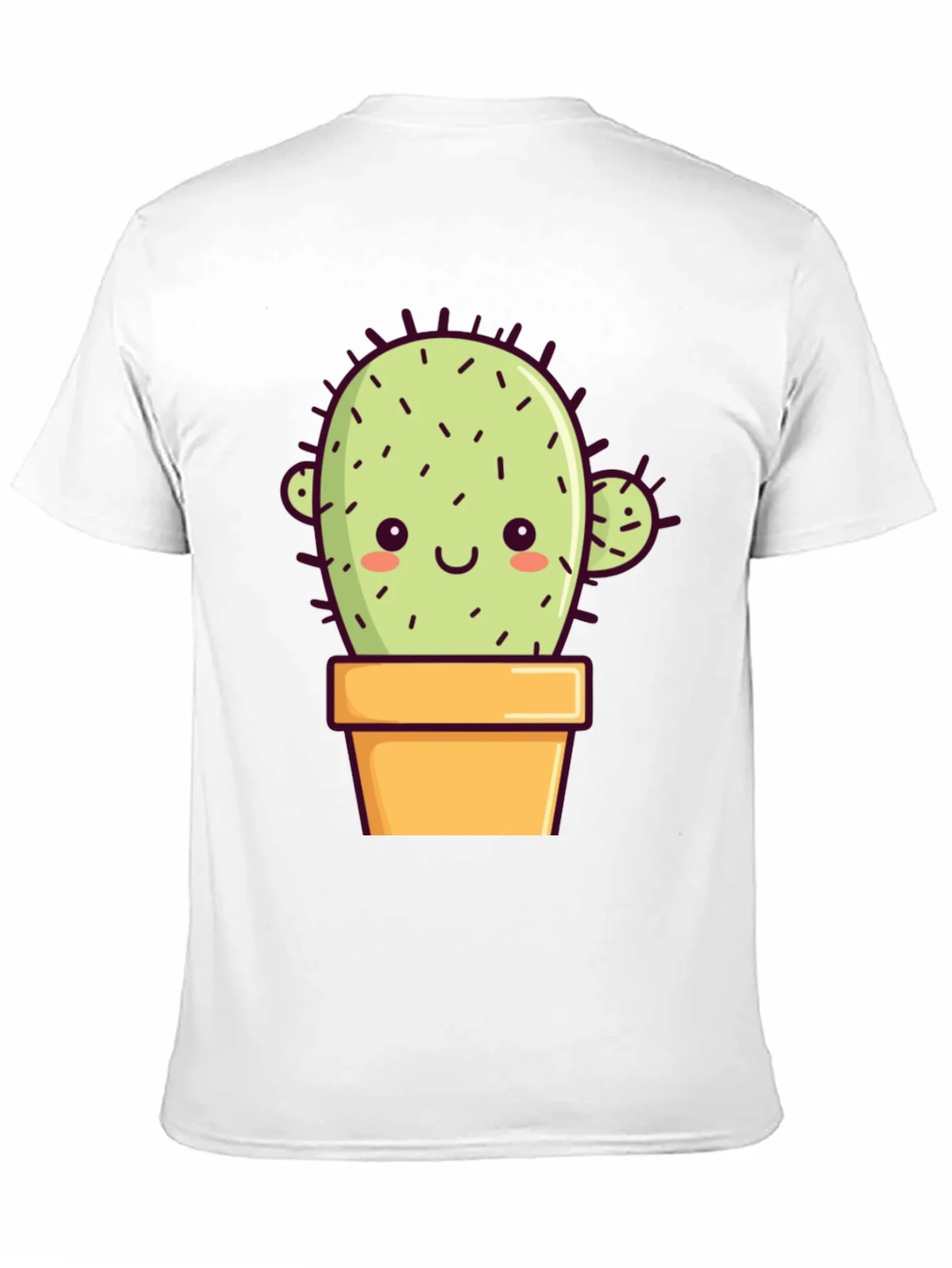 Cute Cactus T-Shirt - Black Cotton Tee