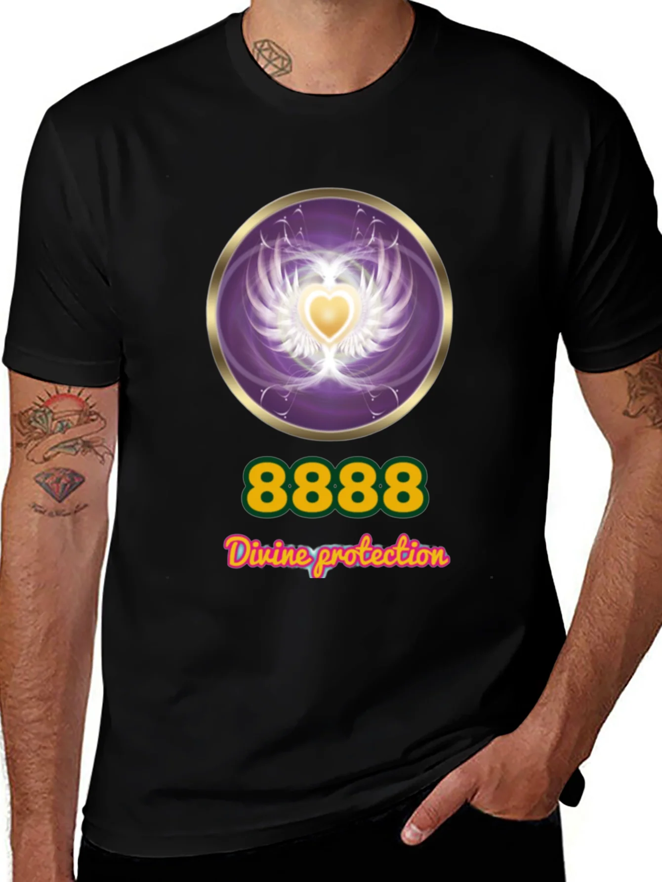Divine Protection T-Shirt - Angel Number 8888