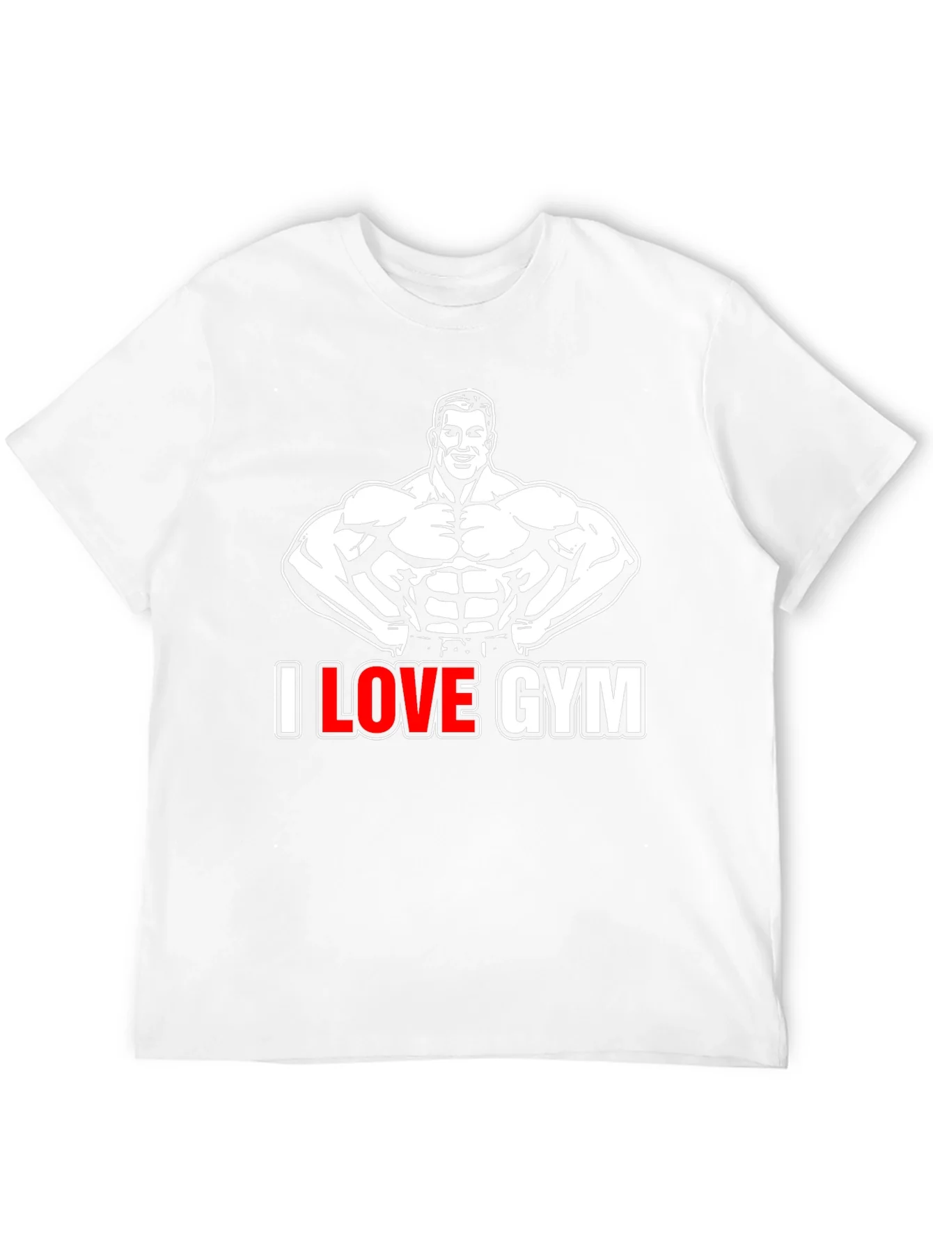 I Love Gym Black Graphic T-Shirt