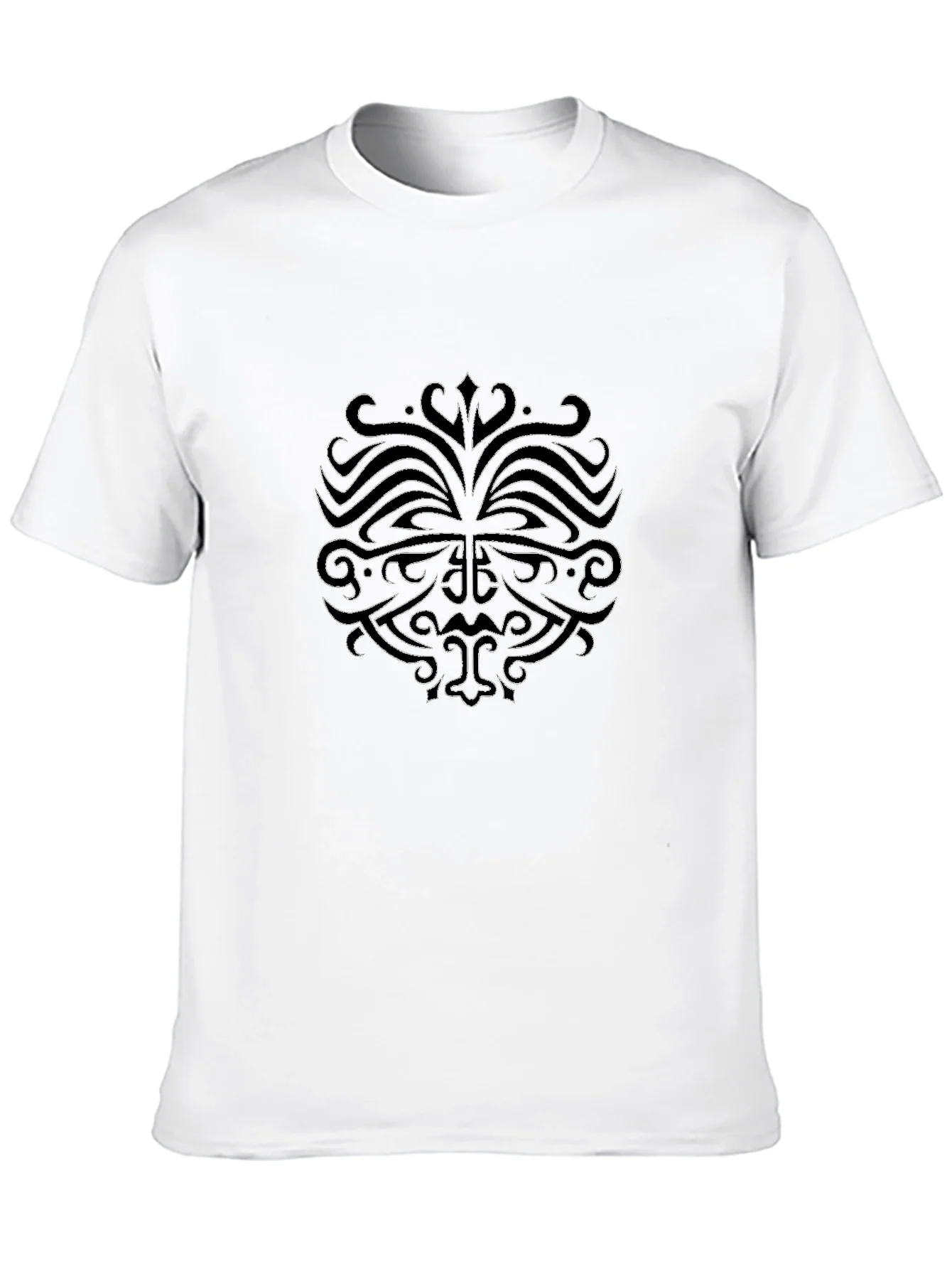 Black T-Shirt with Tribal Inspired Design