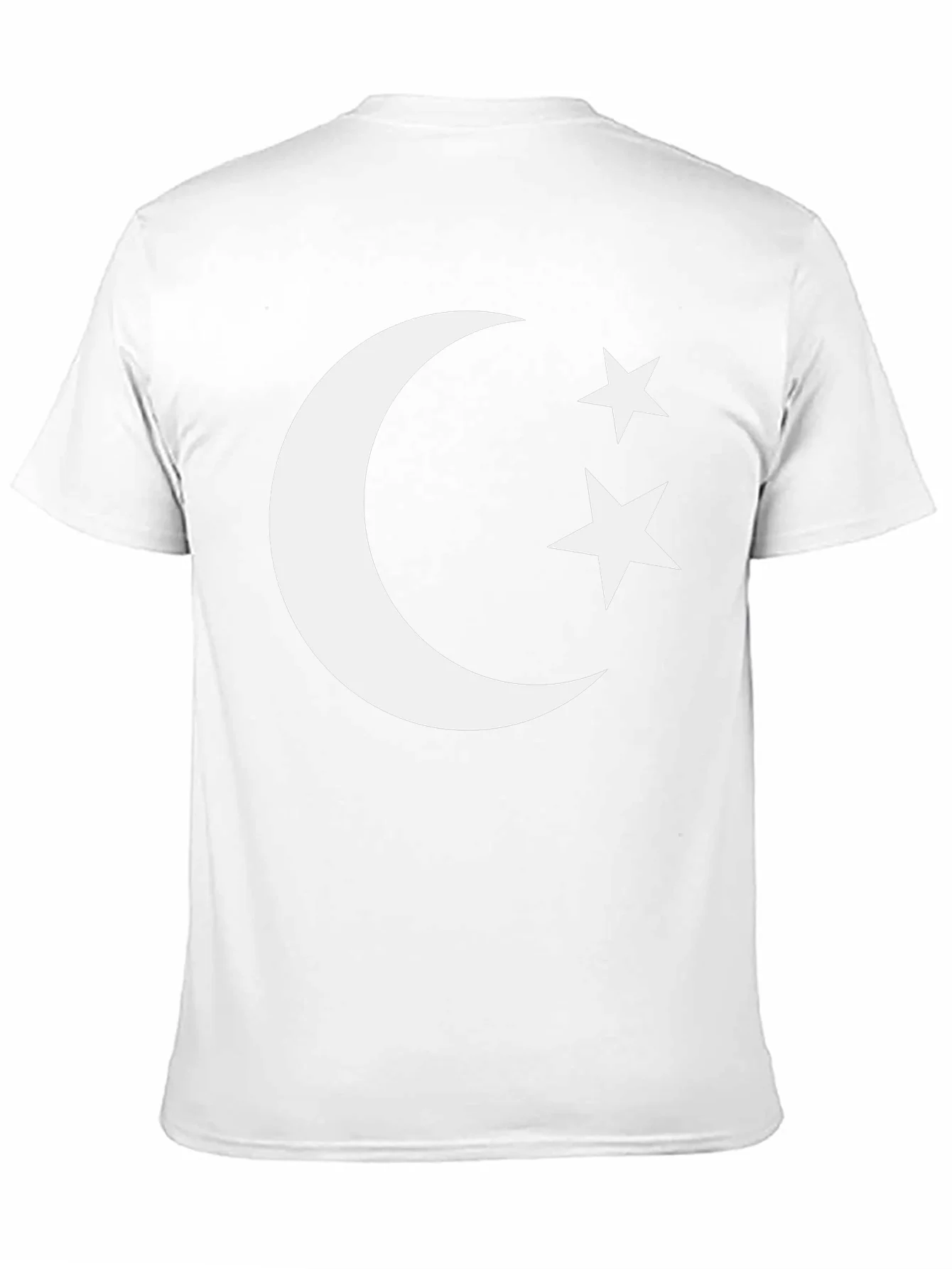 Crescent Moon & Stars Graphic Tee - Black