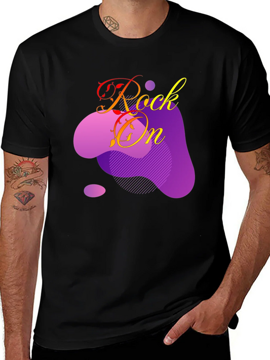 Rock On Graphic T-Shirt - Black Cotton Tee