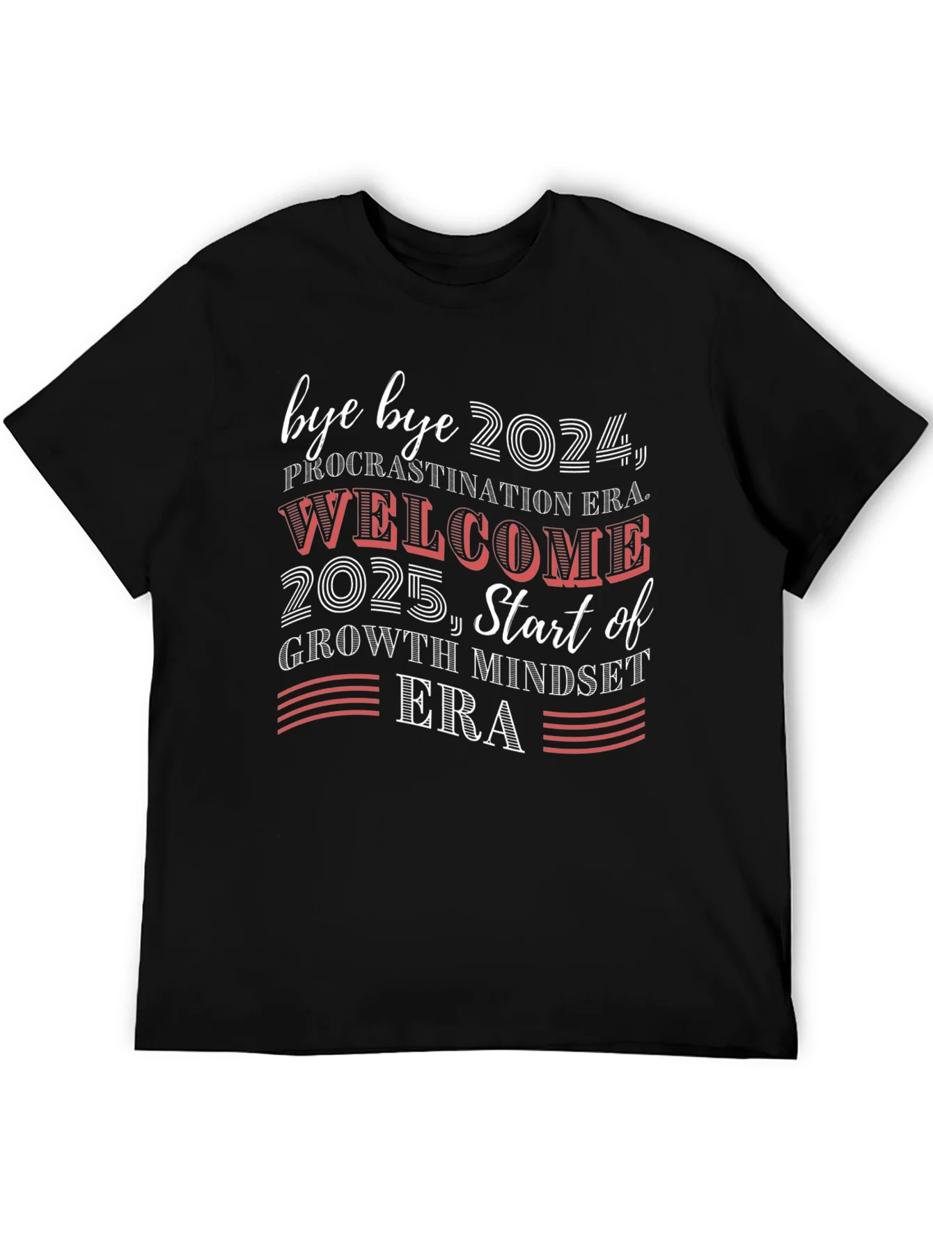 Bye Bye 2024 Welcome 2025 Graphic Tee